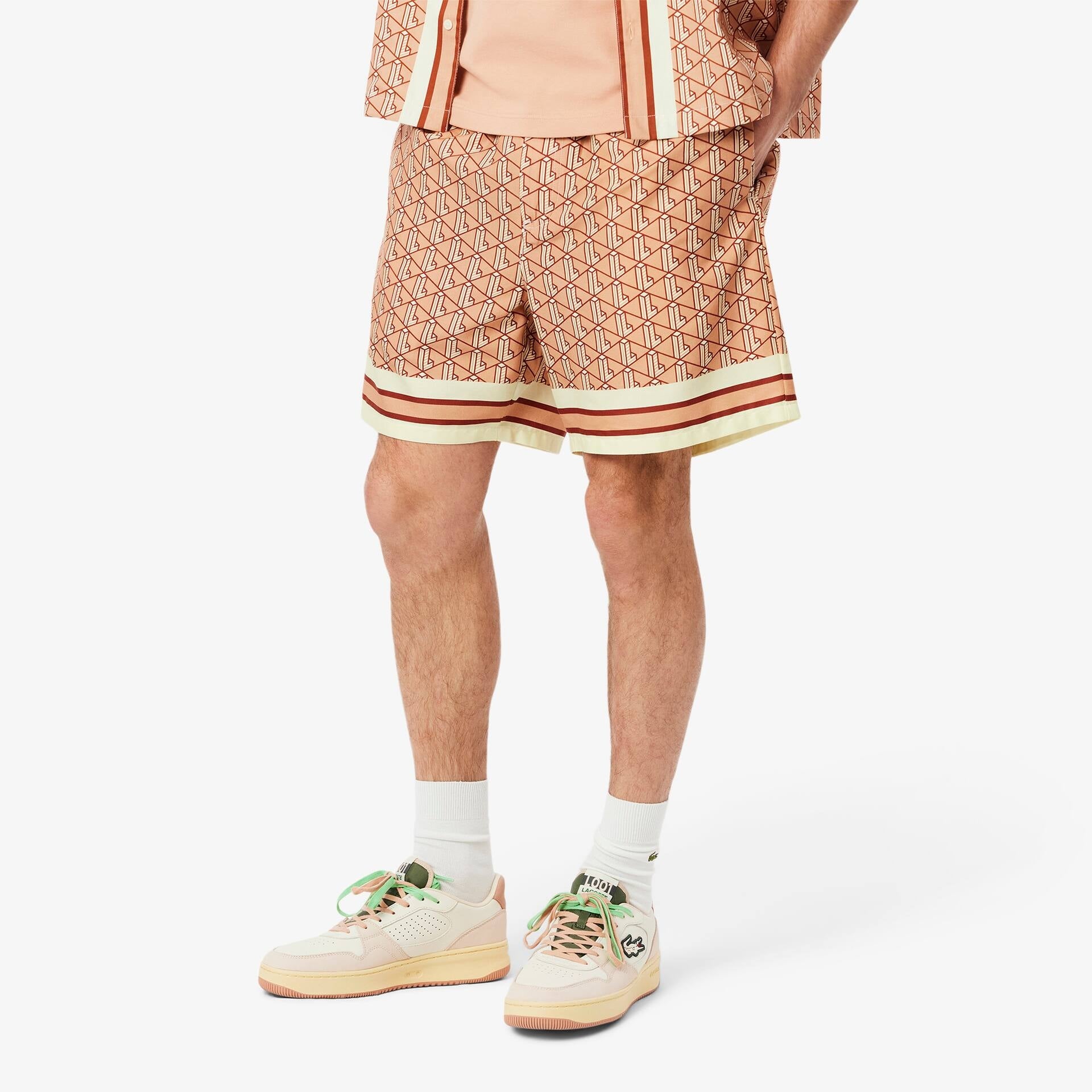 Lacoste Calcao Shorts Gh9928 Red Vermelho_shot3