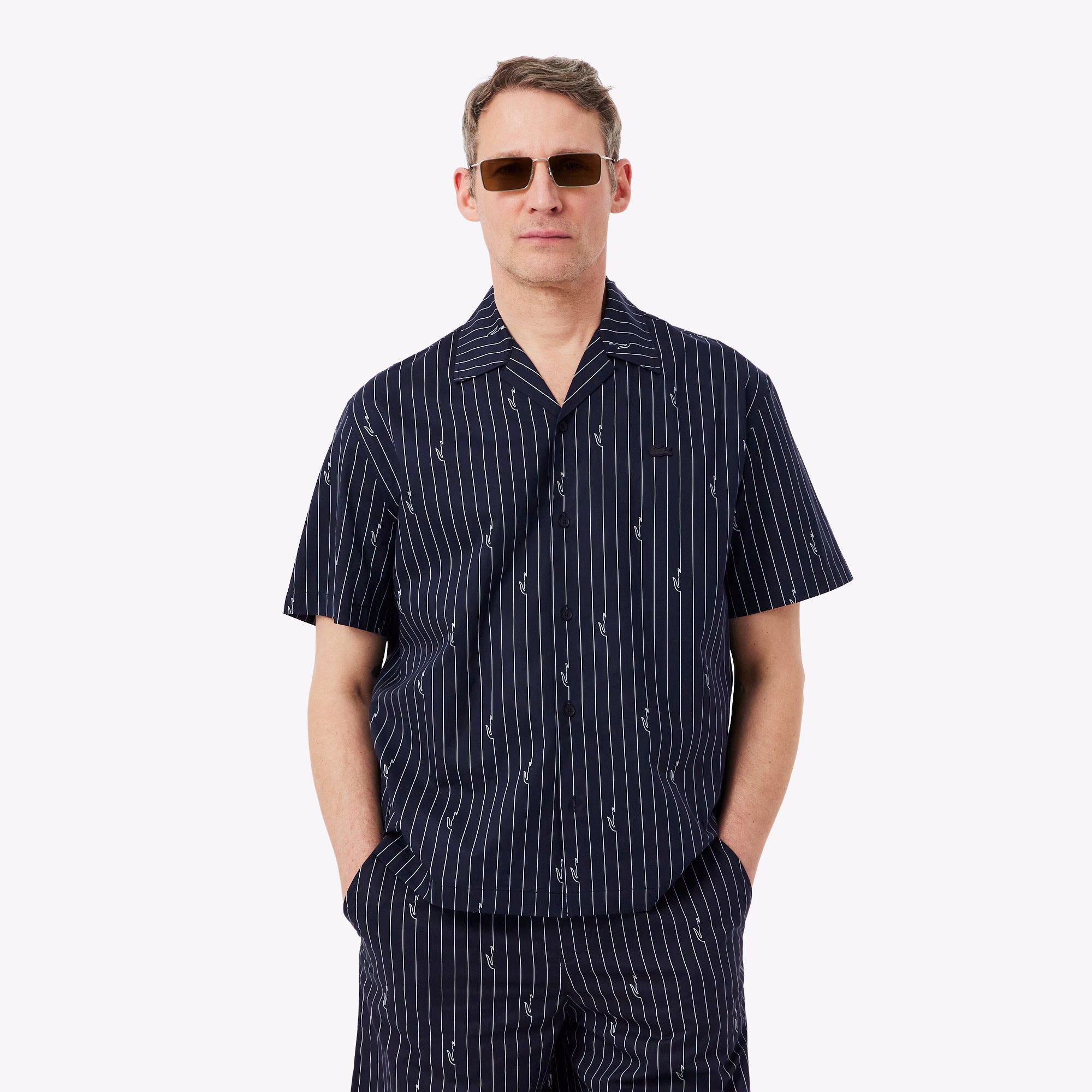 Lacoste Camisa Shirt Ch2343 Black Preto_shot1
