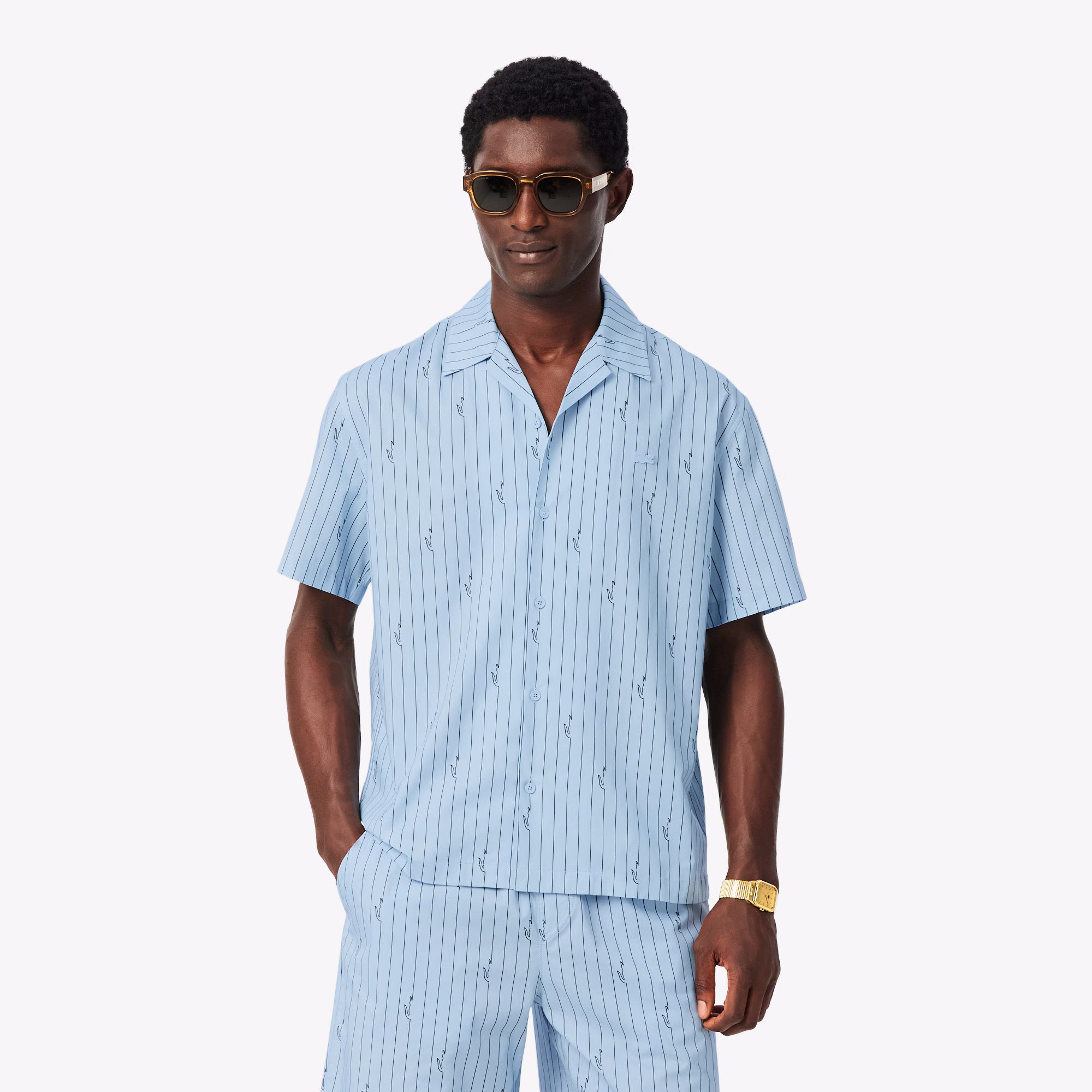 Lacoste Camisa Shirt Ch2343 Chambray Chambray_shot1