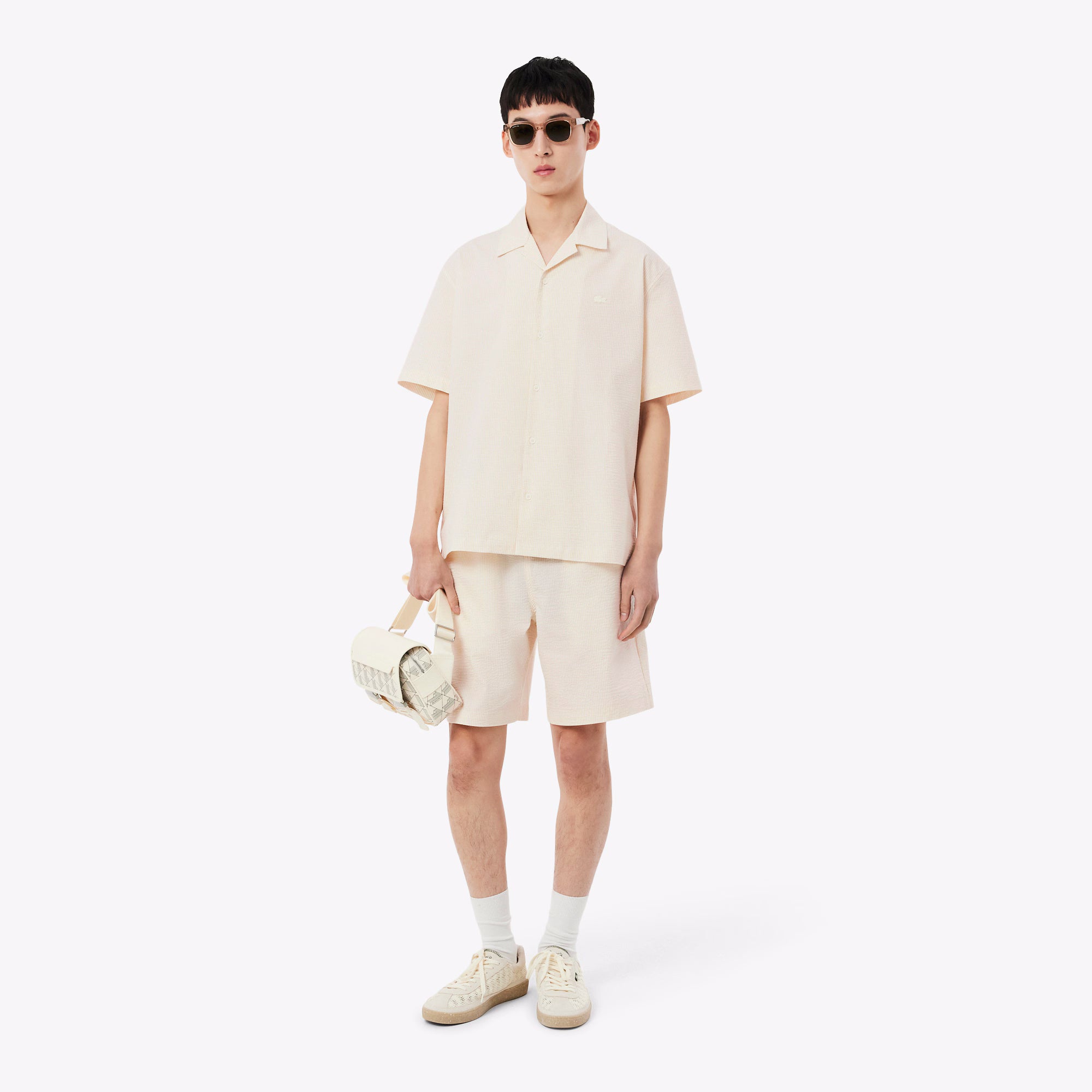 Lacoste Camisa Shirt Ch2355 Natural Natural_shot6