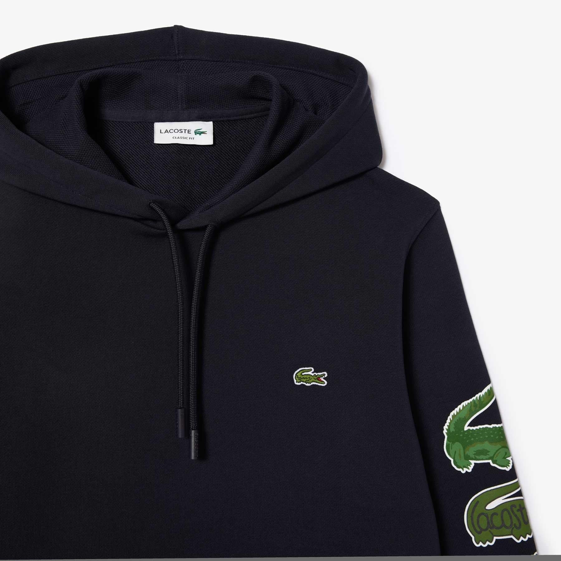 Lacoste Camisola Hoodie Sh1323 Black Preto_shot4