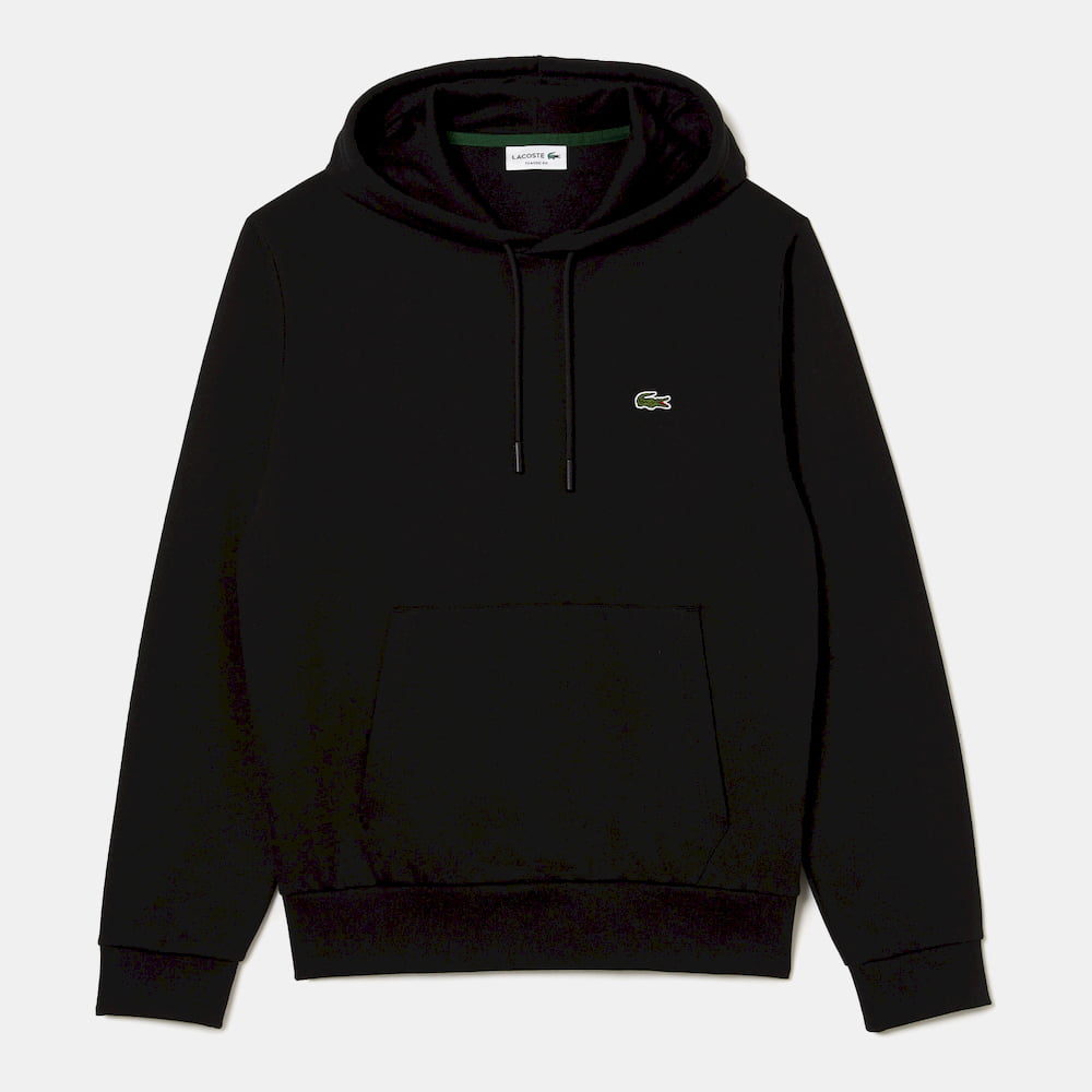 Lacoste Camisola Hoodie Sh9623 Black Preto Shot1