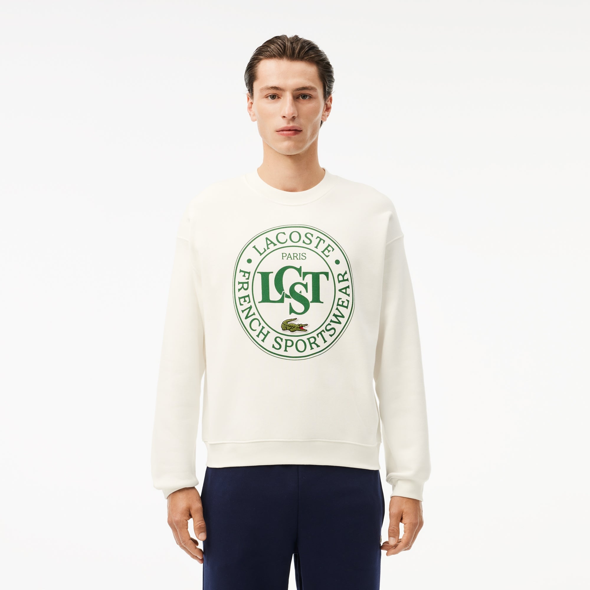 Lacoste Camisola Sweat Sh2897 White Branco_shot1