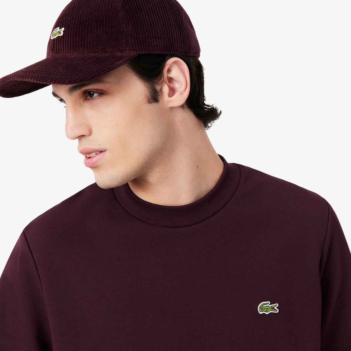 Lacoste Camisola Sweat Sh9801 Brown Castanho_shot2