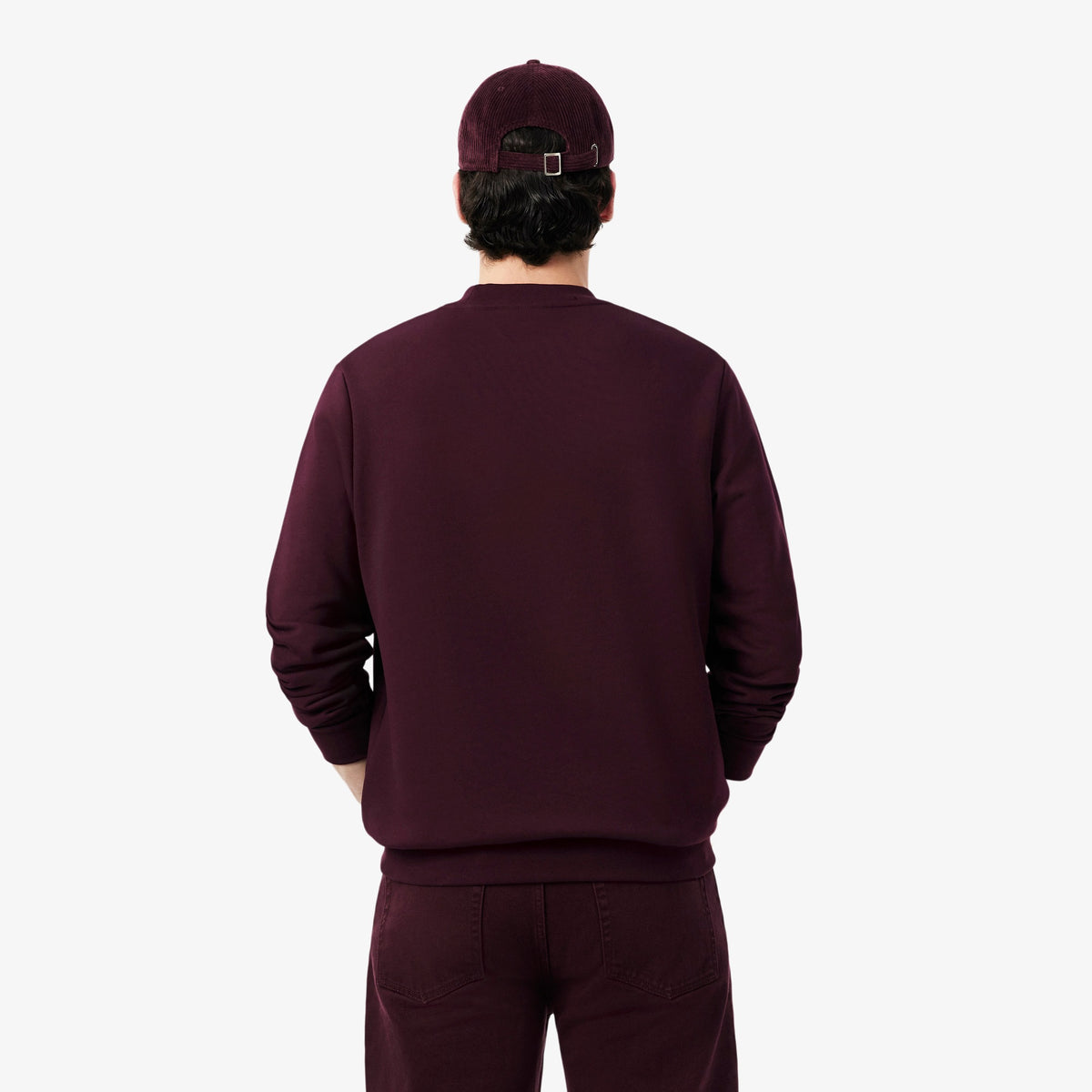 Lacoste Camisola Sweat Sh9801 Brown Castanho_shot3