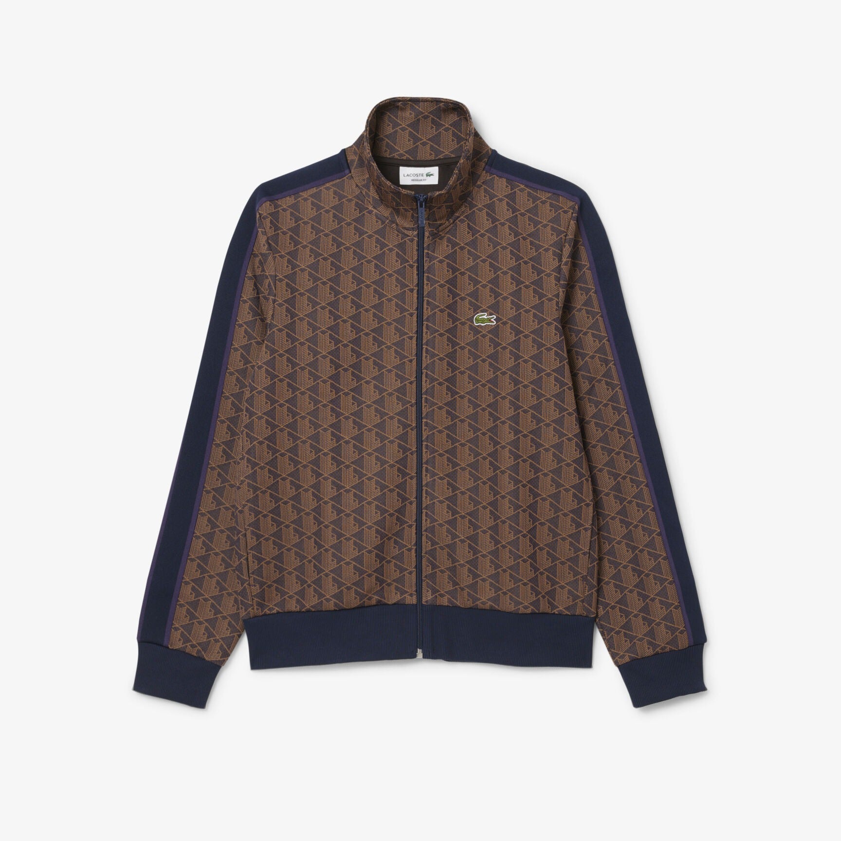 Lacoste Casaco Training Sweat Training Sh1368 Brown.logo Castanho_shot3