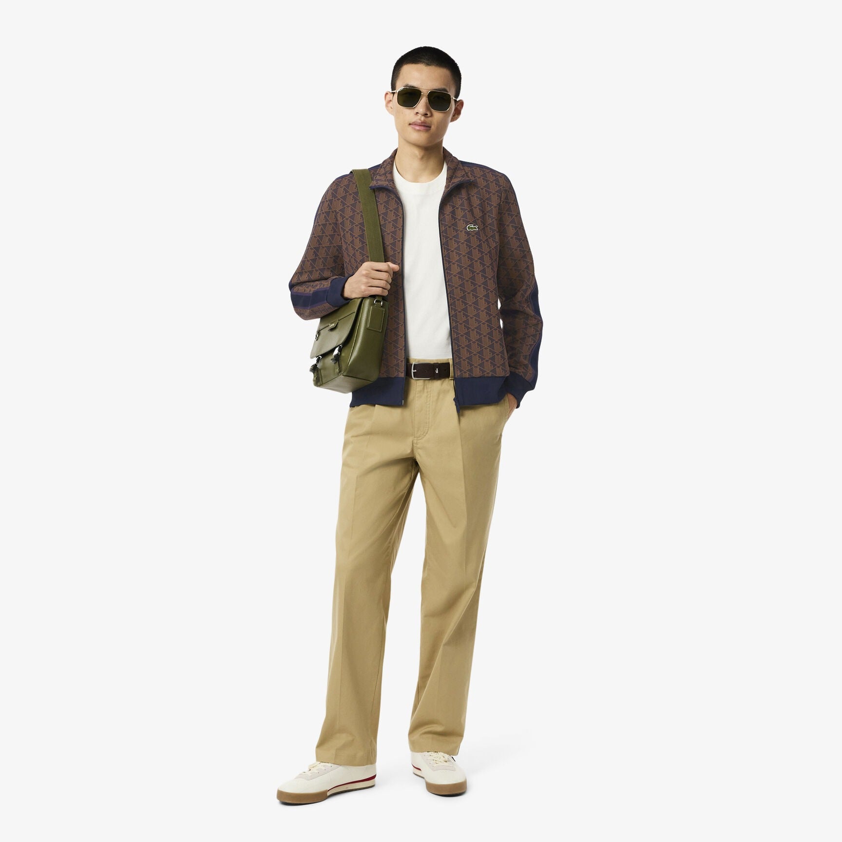 Lacoste Casaco Training Sweat Training Sh1368 Brown.logo Castanho_shot6