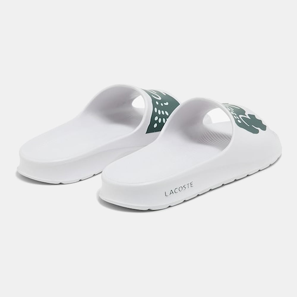 Lacoste Chinelos Slippers Croco 2.0 White Branco Shot6