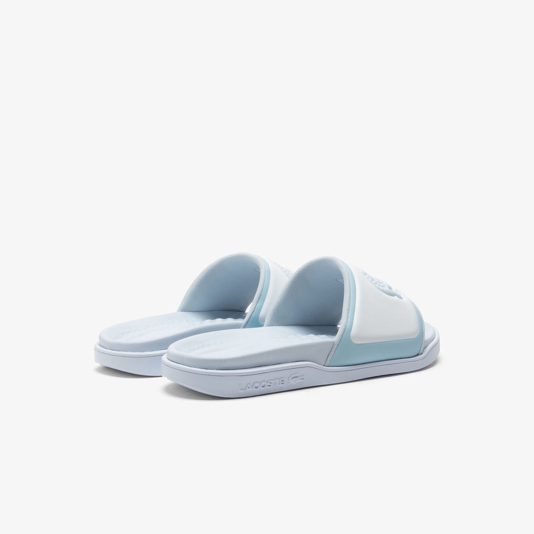 Lacoste Chinelos Slippers Croco Dualiste Whi Lt.blu Branco Azul Claro_shot3