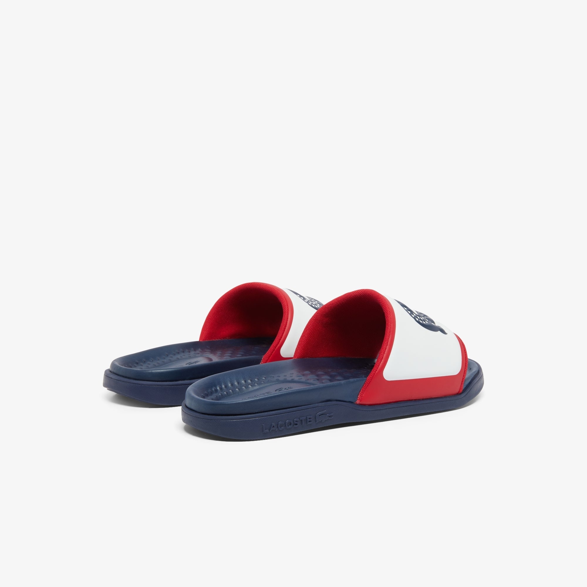 Lacoste Chinelos Slippers Croco Dualiste Whi Nvy Re Branco Navy Vermelho_shot3