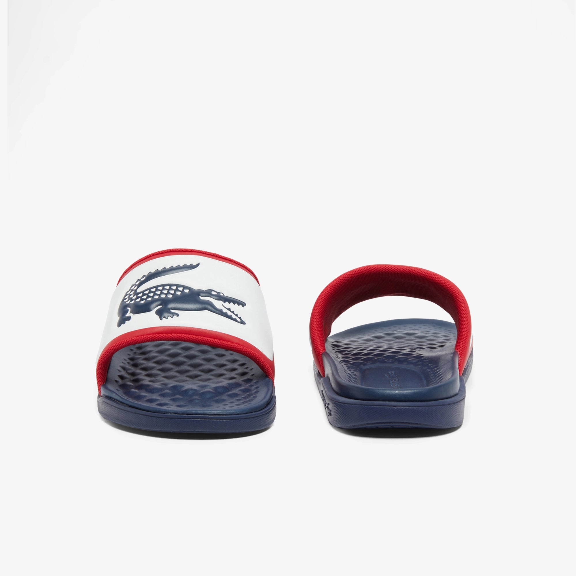 Lacoste Chinelos Slippers Croco Dualiste Whi Nvy Re Branco Navy Vermelho_shot5
