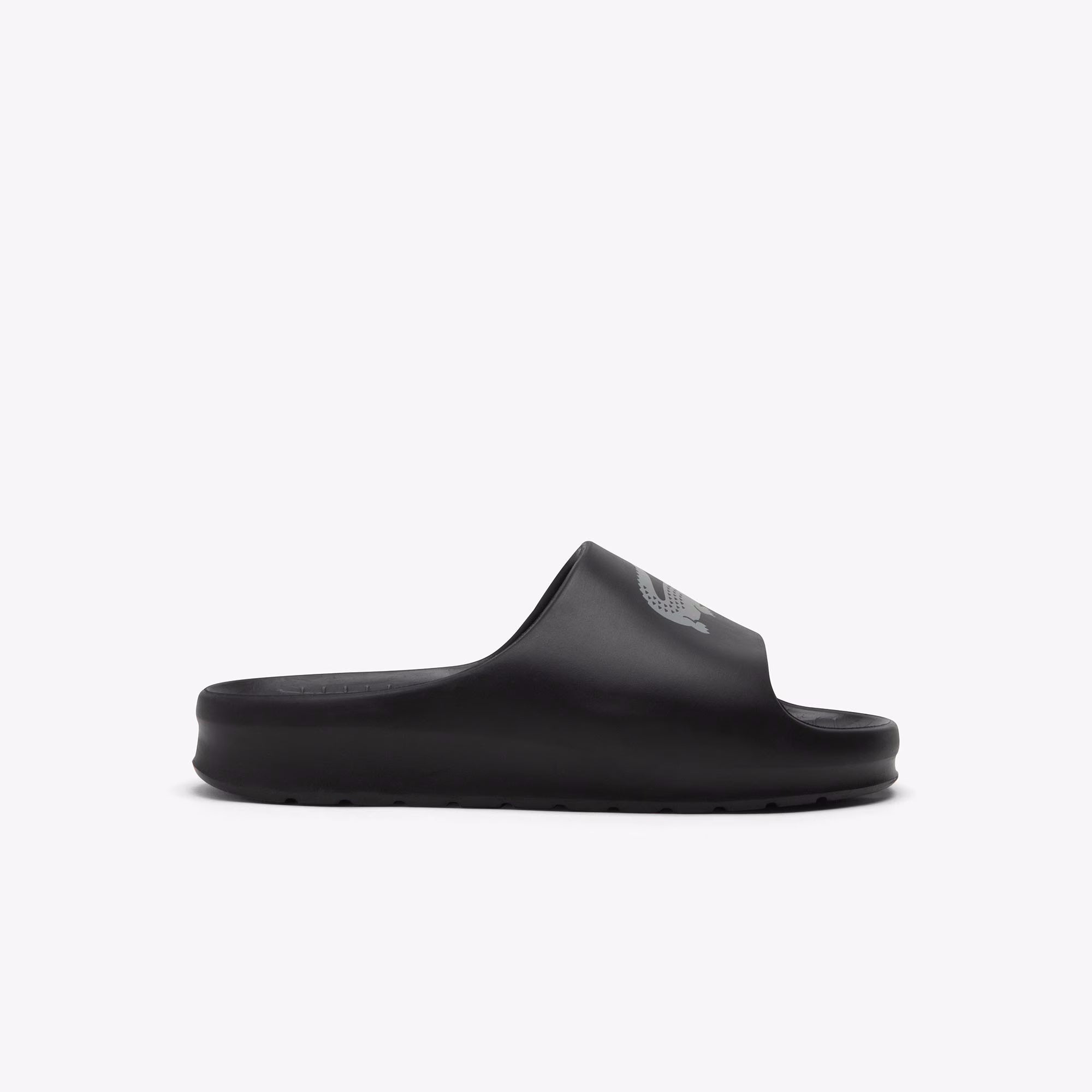 Lacoste Chinelos Slippers Serve Slide Blk Gry Preto Cinza_shot1