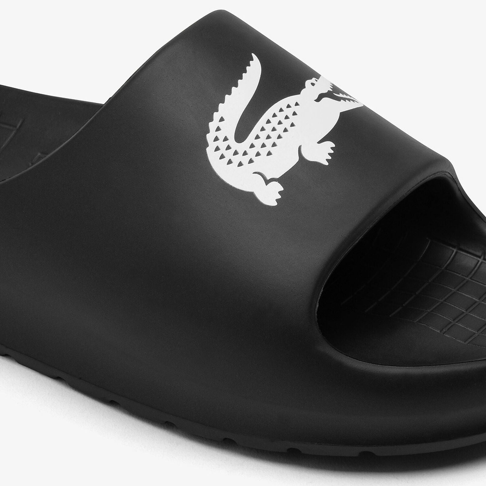 Chinelos Lacoste Preto E Branco