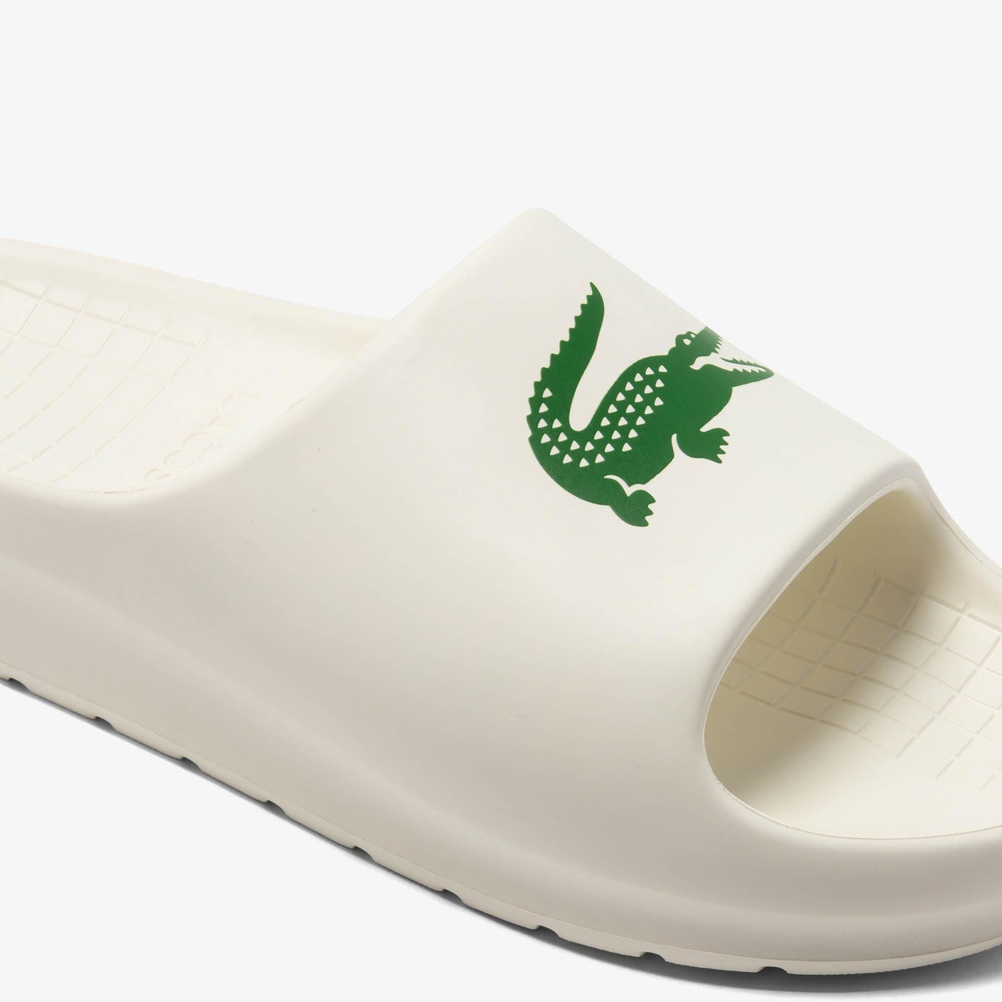 Chinelos Lacoste Branco E Verde Serve