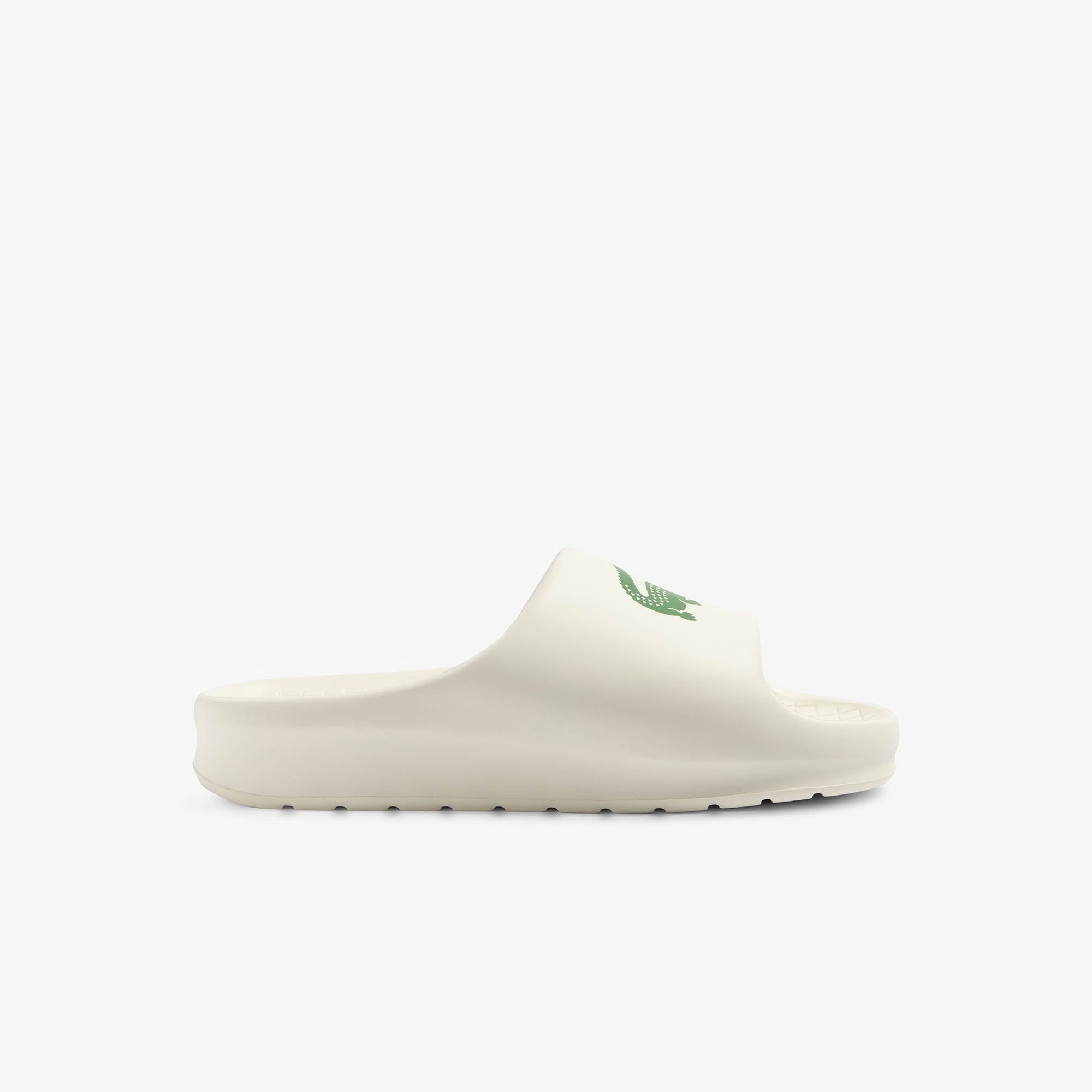 Chinelos Lacoste Branco E Verde Serve