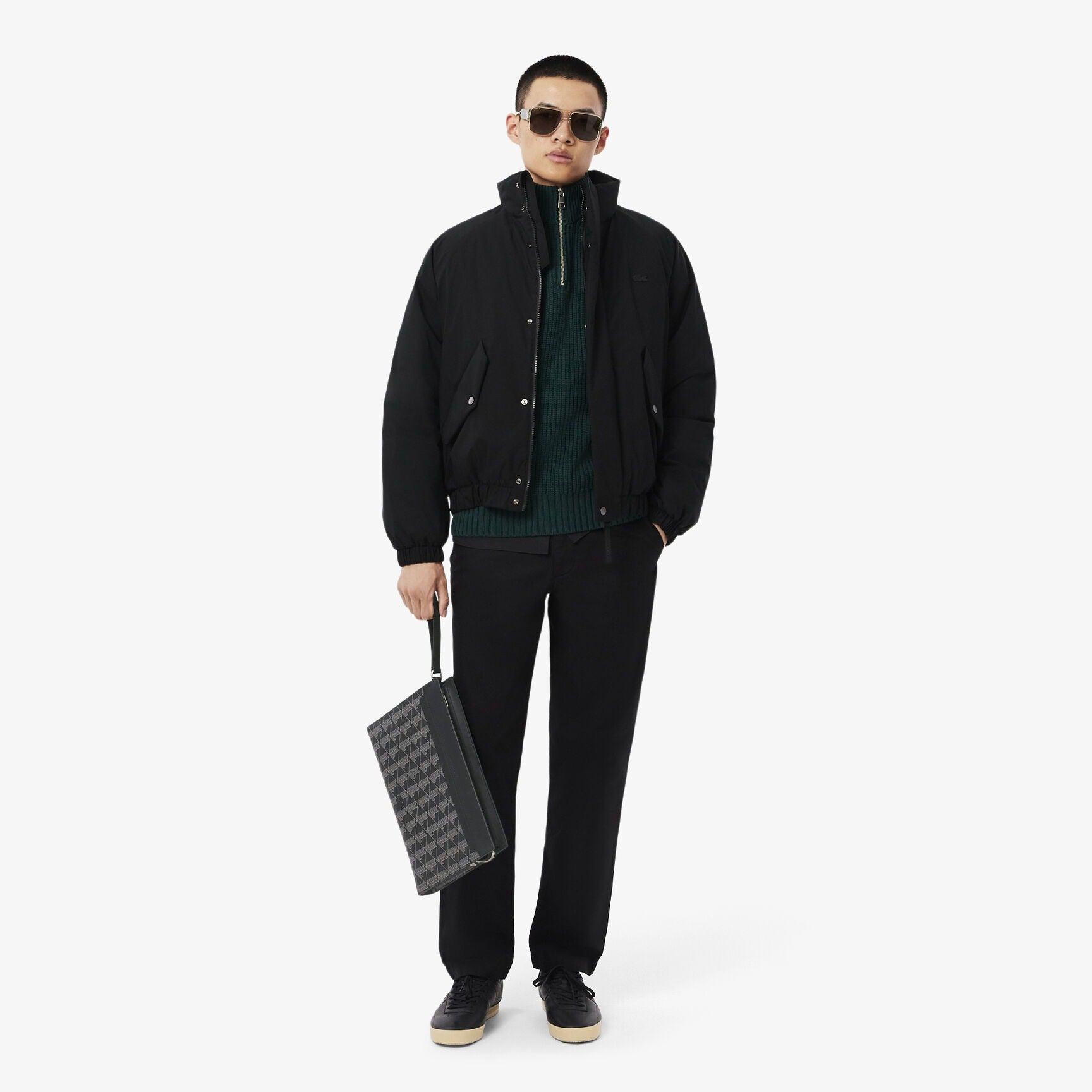 Lacoste Envelope Bag Nh5065lx Black.logo Preto_shot5