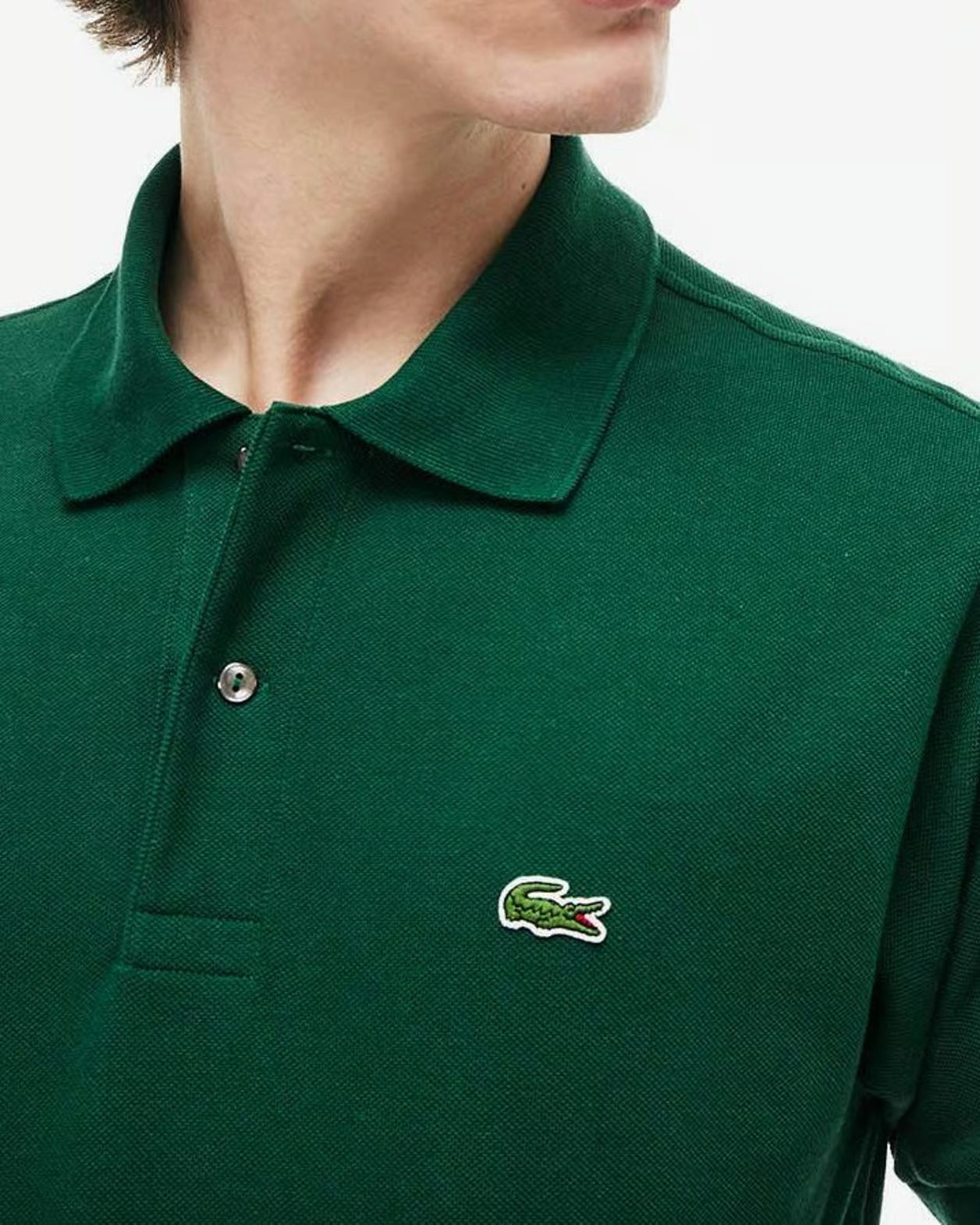 Lacoste Polo L1212 Green Verde_shot4