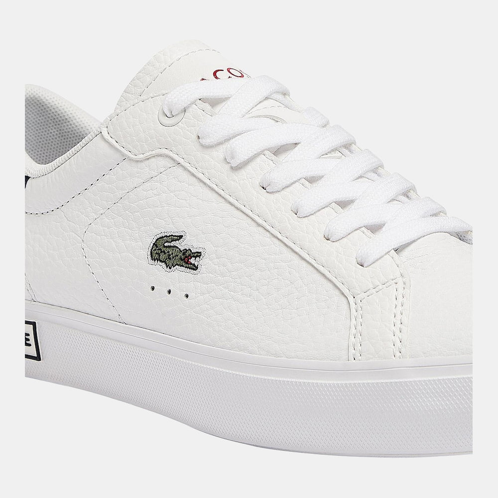 Lacoste Sapatilhas Sneakers Shoes Powercourt0721 Whi Blue Branco Azul Shot10
