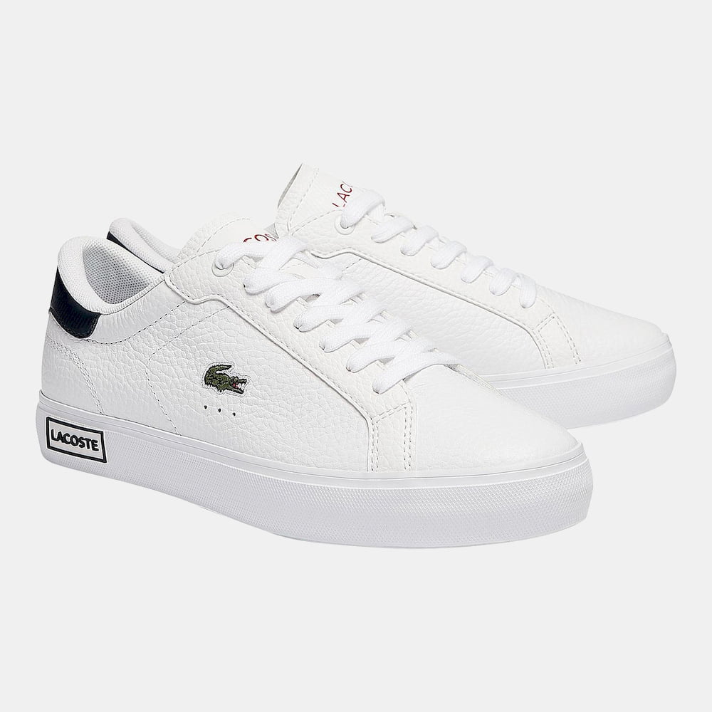 Lacoste Sapatilhas Sneakers Shoes Powercourt0721 Whi Blue Branco Azul Shot6