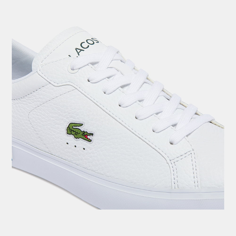 Lacoste Sapatilhas Sneakers Shoes Powercourt0721 Whi Green Branco Verde Shot11