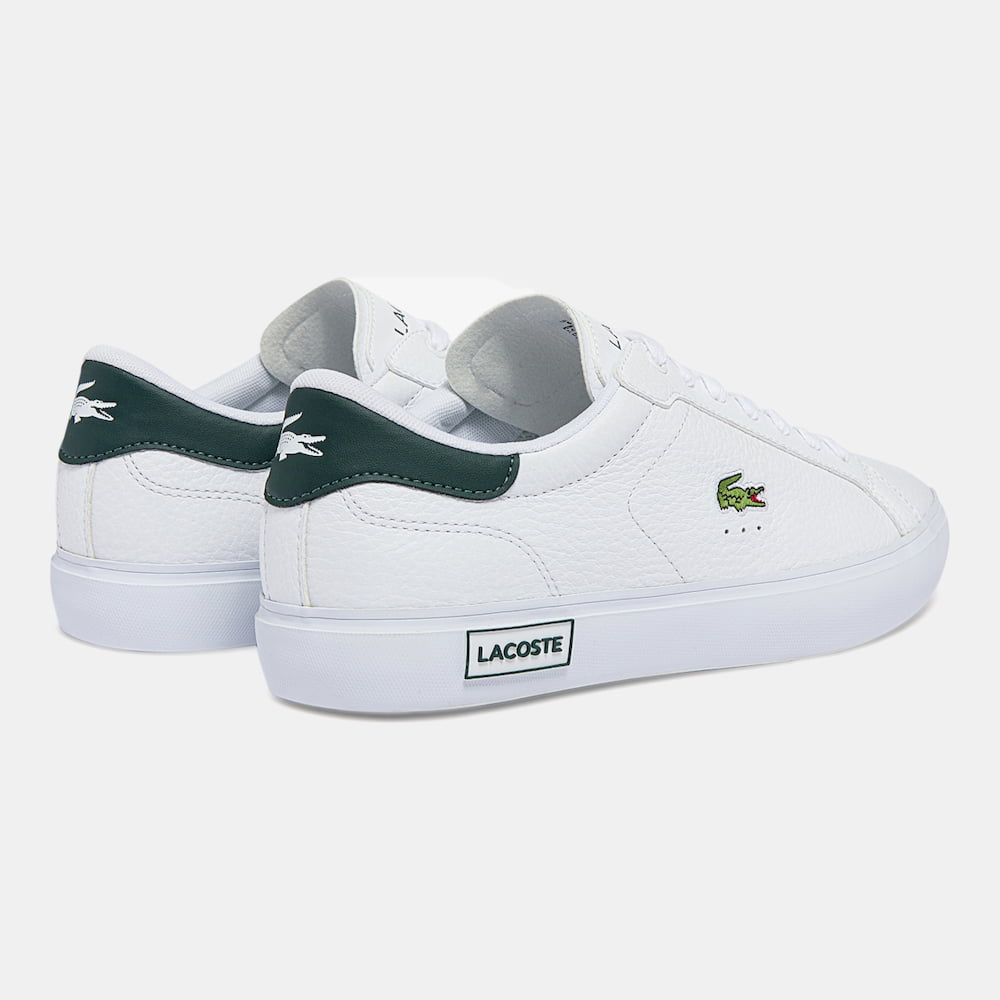 Lacoste Sapatilhas Sneakers Shoes Powercourt0721 Whi Green Branco Verde Shot5