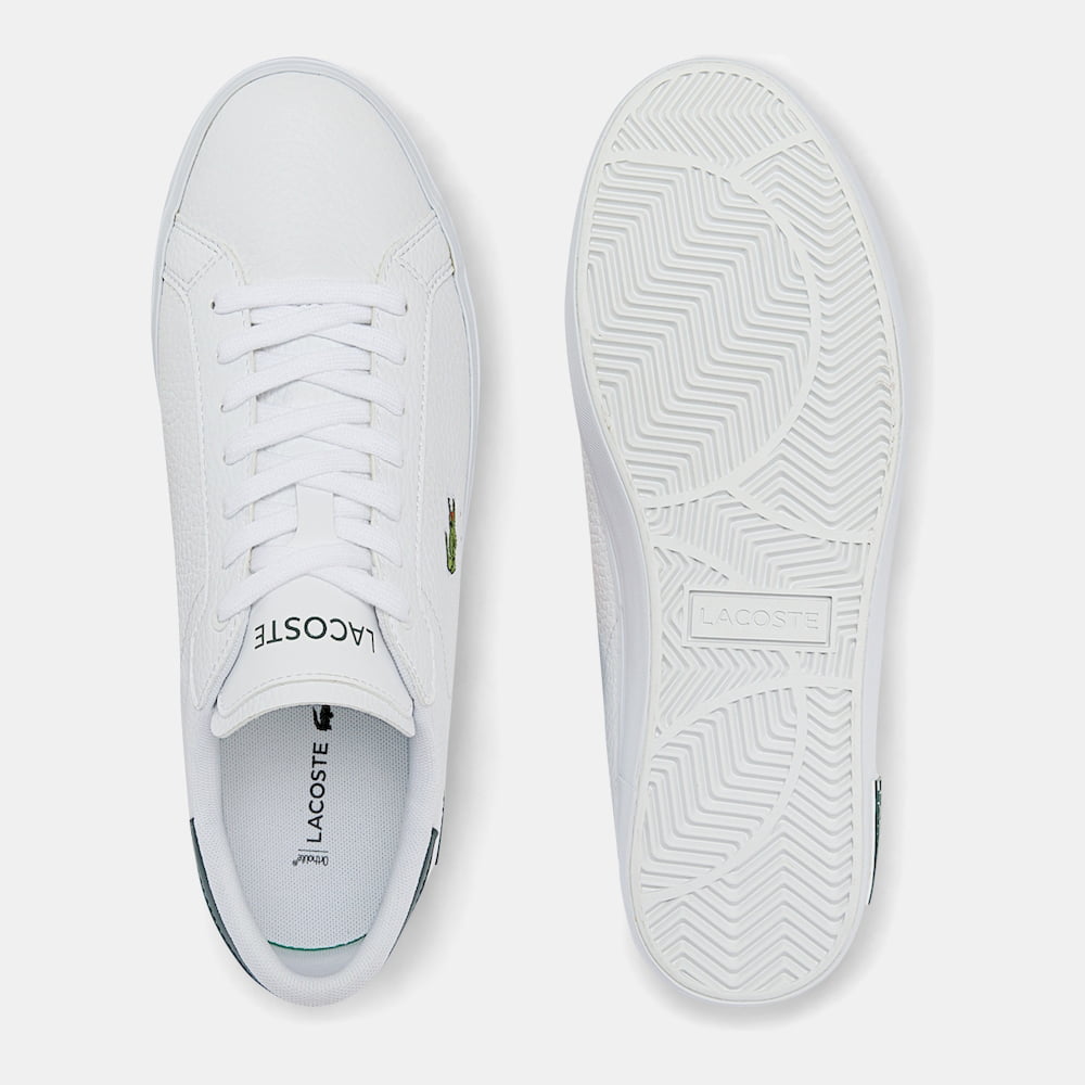 Lacoste Sapatilhas Sneakers Shoes Powercourt0721 Whi Green Branco Verde Shot7
