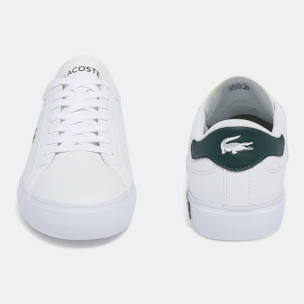 Lacoste Sapatilhas Sneakers Shoes Powercourt0721 Whi Green Branco Verde Shot9