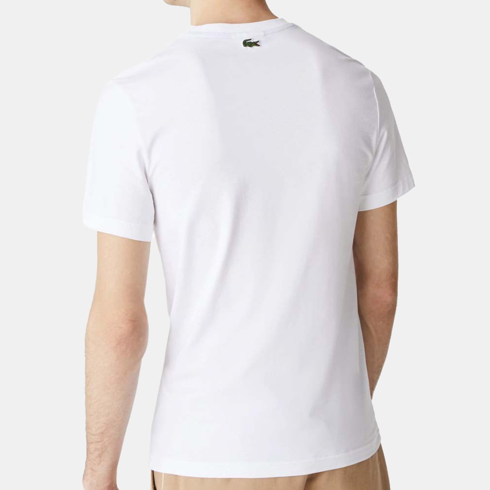 Lacoste T Shirt Th0063 White Branco Shot2