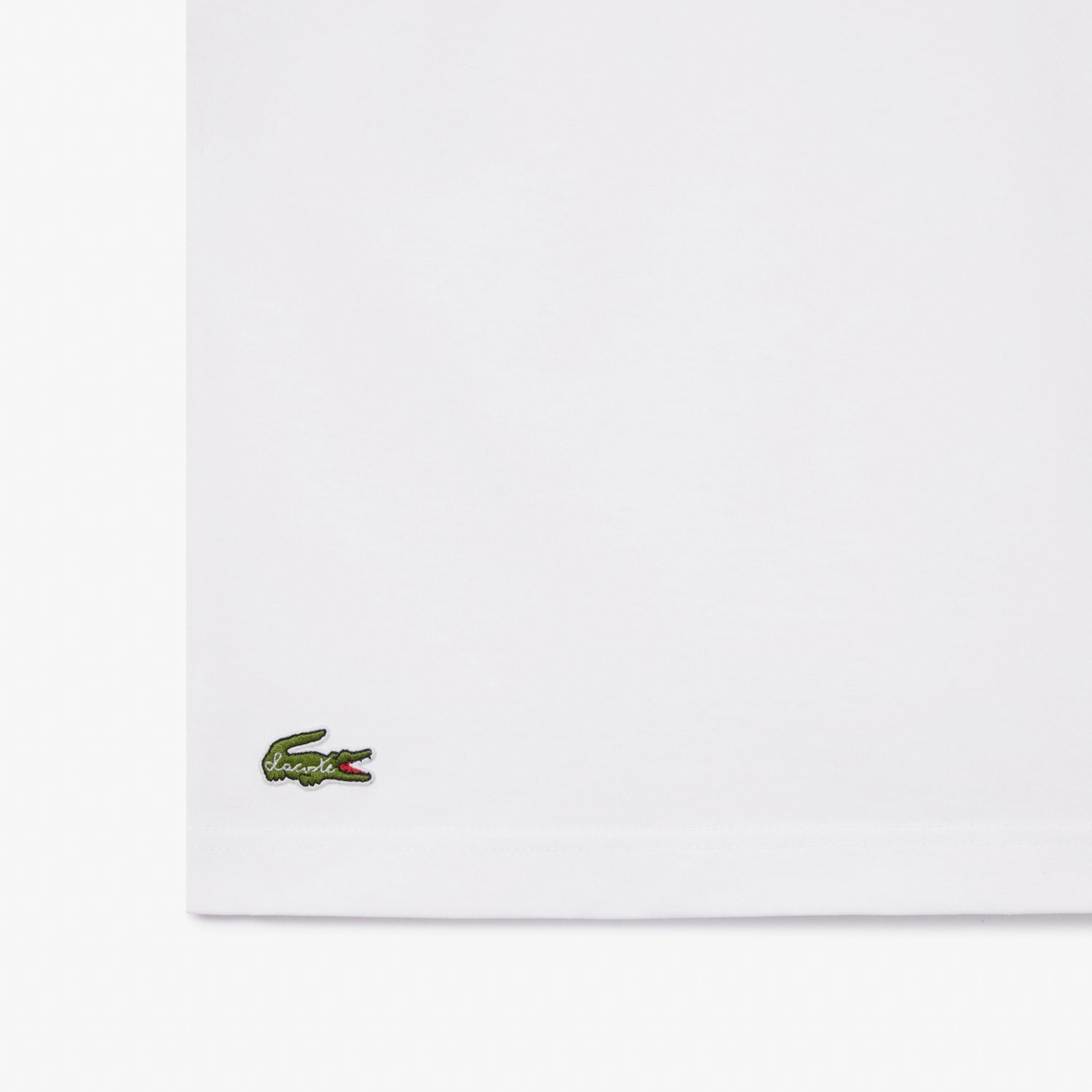 Lacoste T Shirt Th0134 White Branco_shot3