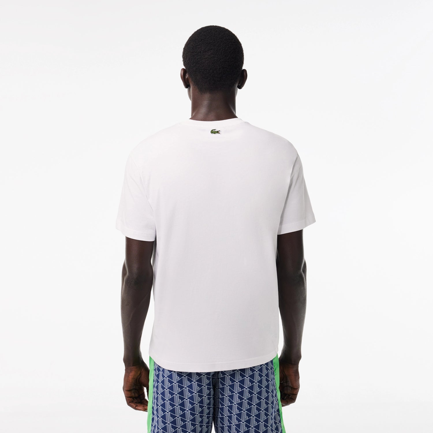 Lacoste T Shirt Th1415 Whit Green Branco Verde_shot3