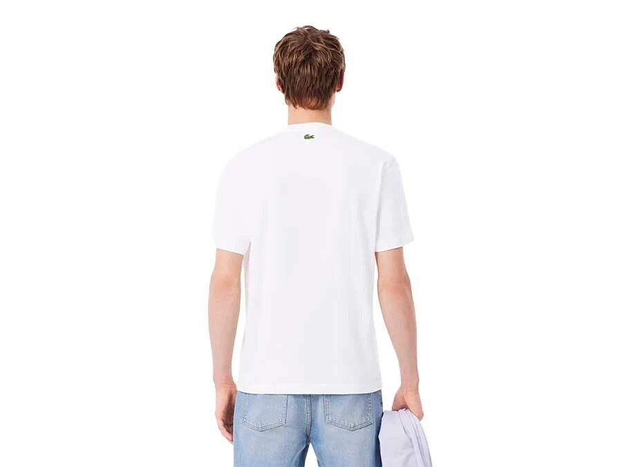 Lacoste T Shirt Th1446 White Branco_shot3