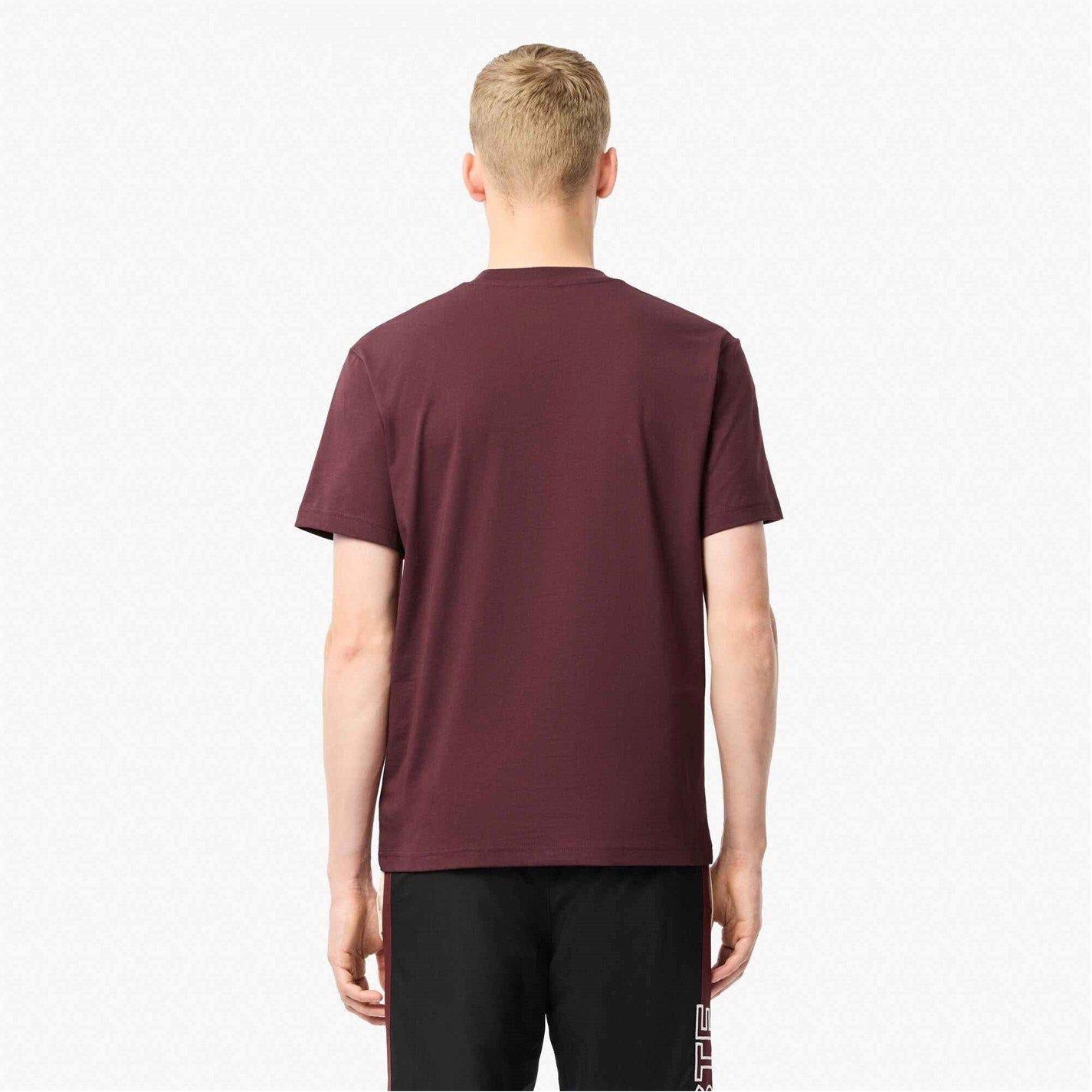 Lacoste T Shirt Th2038 Cranberry Cranberry_shot2