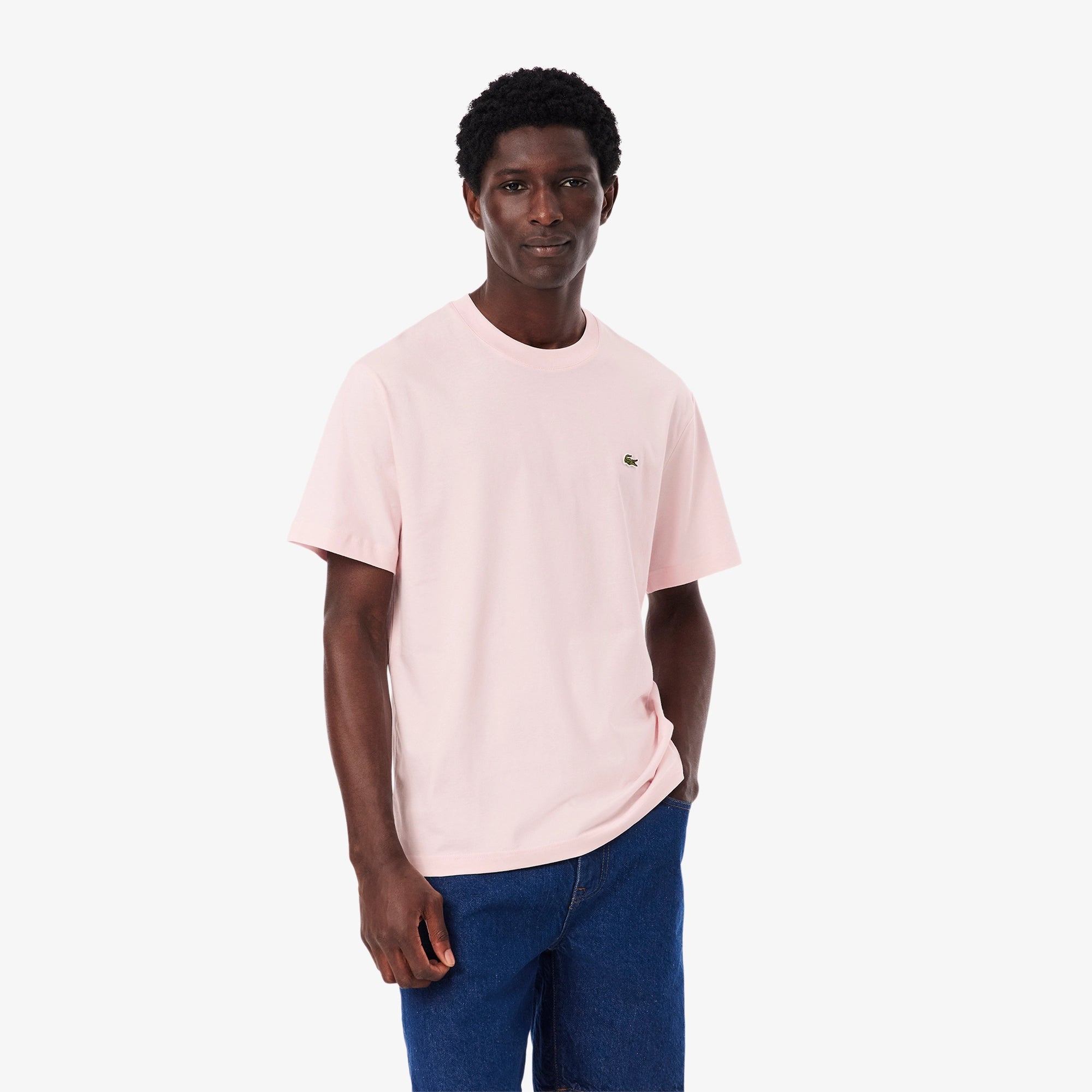 Lacoste T Shirt Th2038 Pink Rosa_shot1