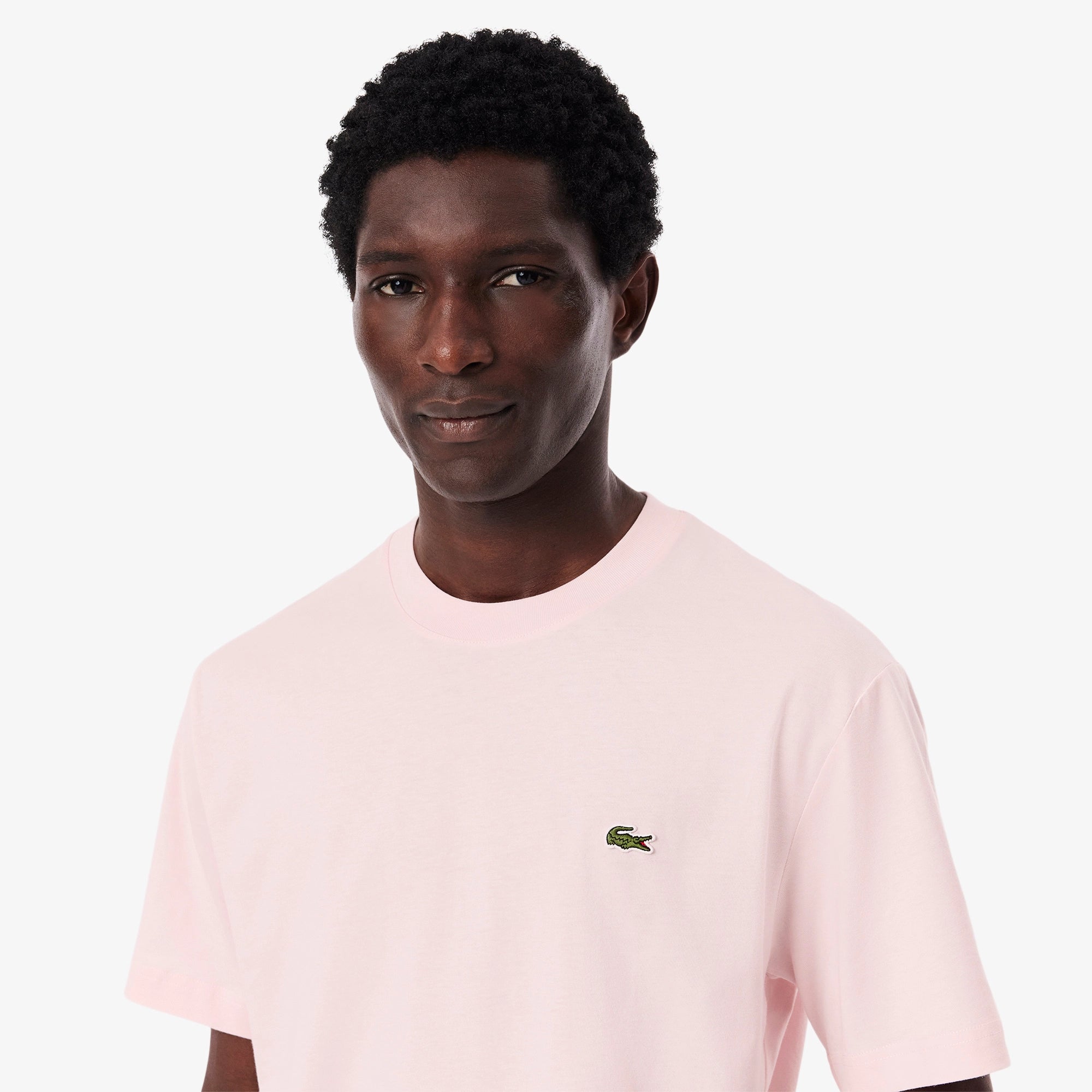 Lacoste T Shirt Th2038 Pink Rosa_shot2