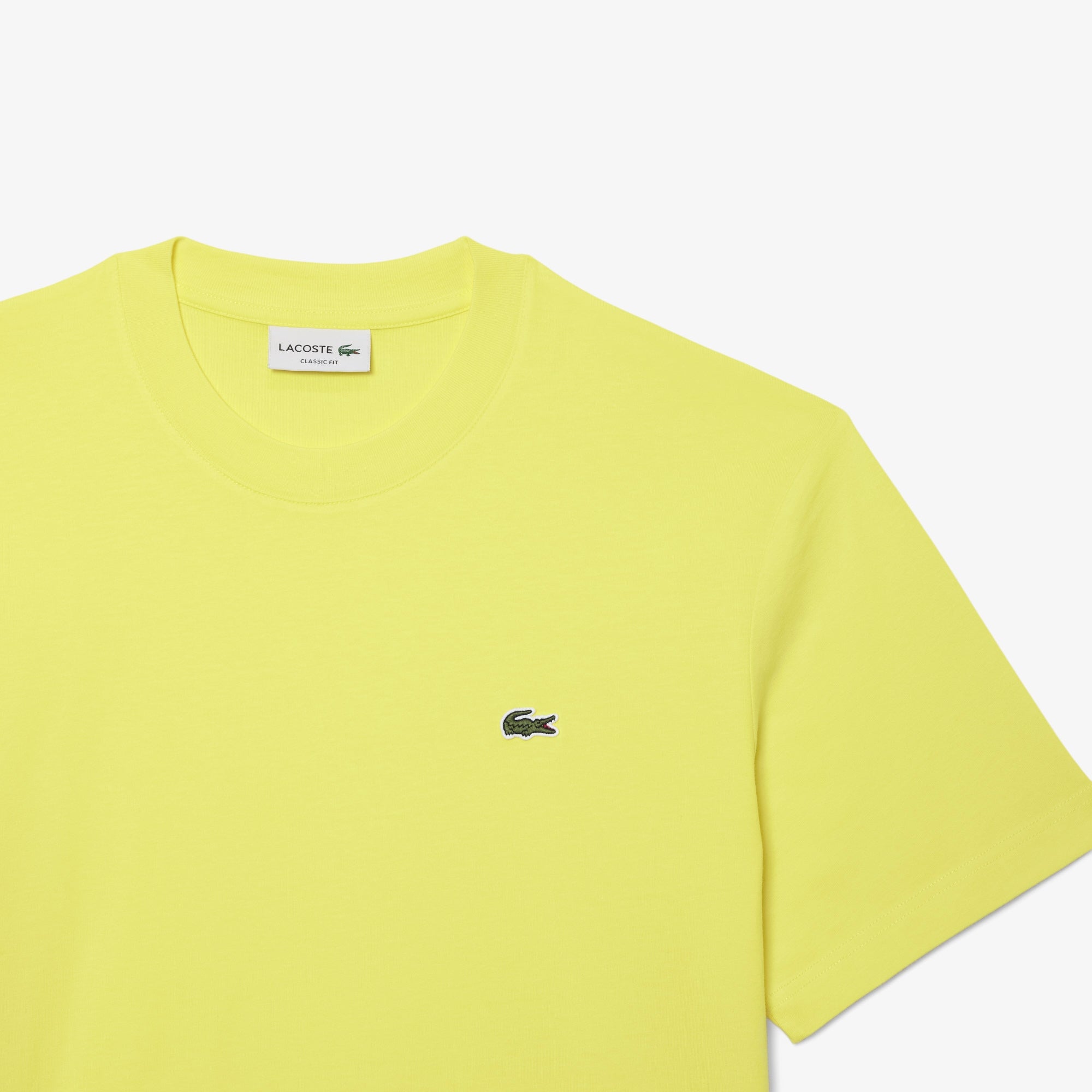 Lacoste T Shirt Th2038 Yellow Amarelo_shot5