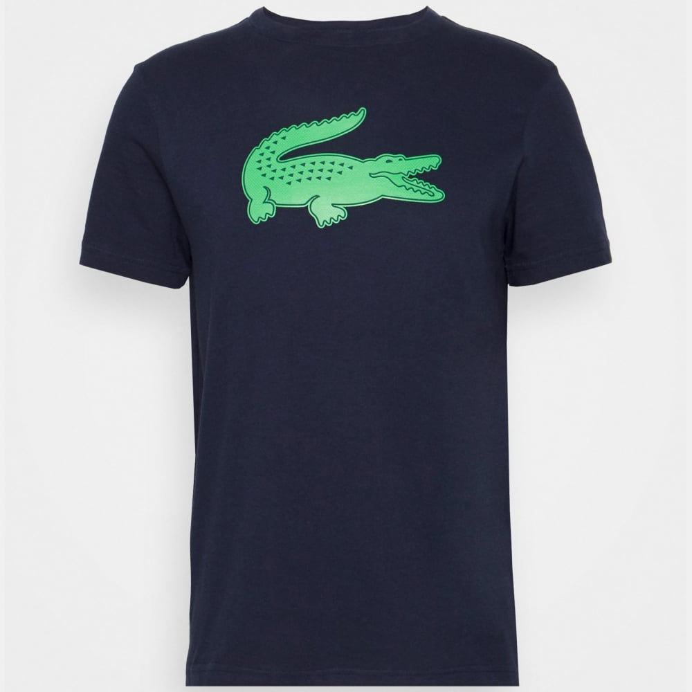 Lacoste T Shirt Th2042 Navy Green Navy Verde Shot1