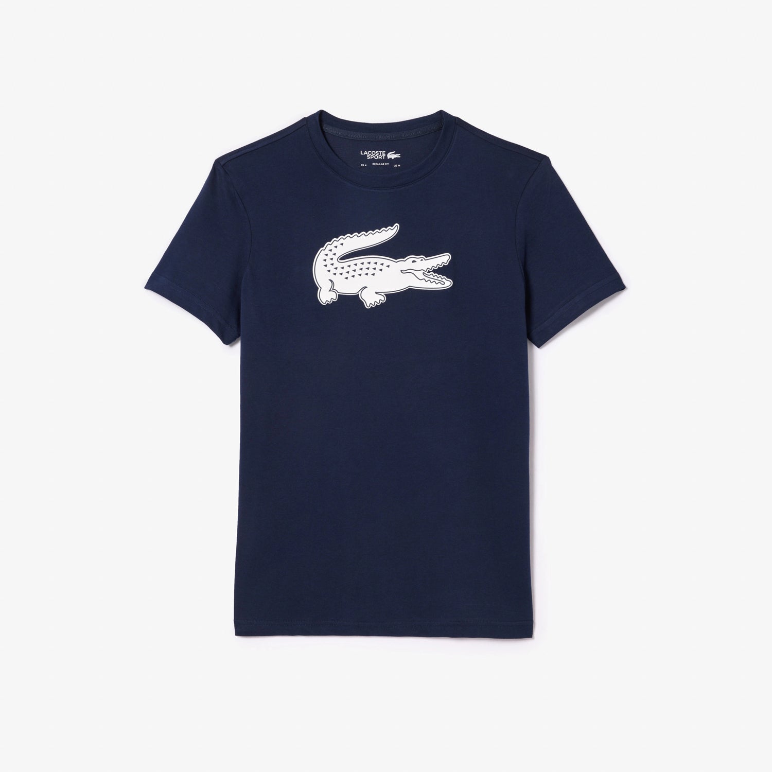 Lacoste T Shirt Th2042 Navy White Navy Branco_shot4