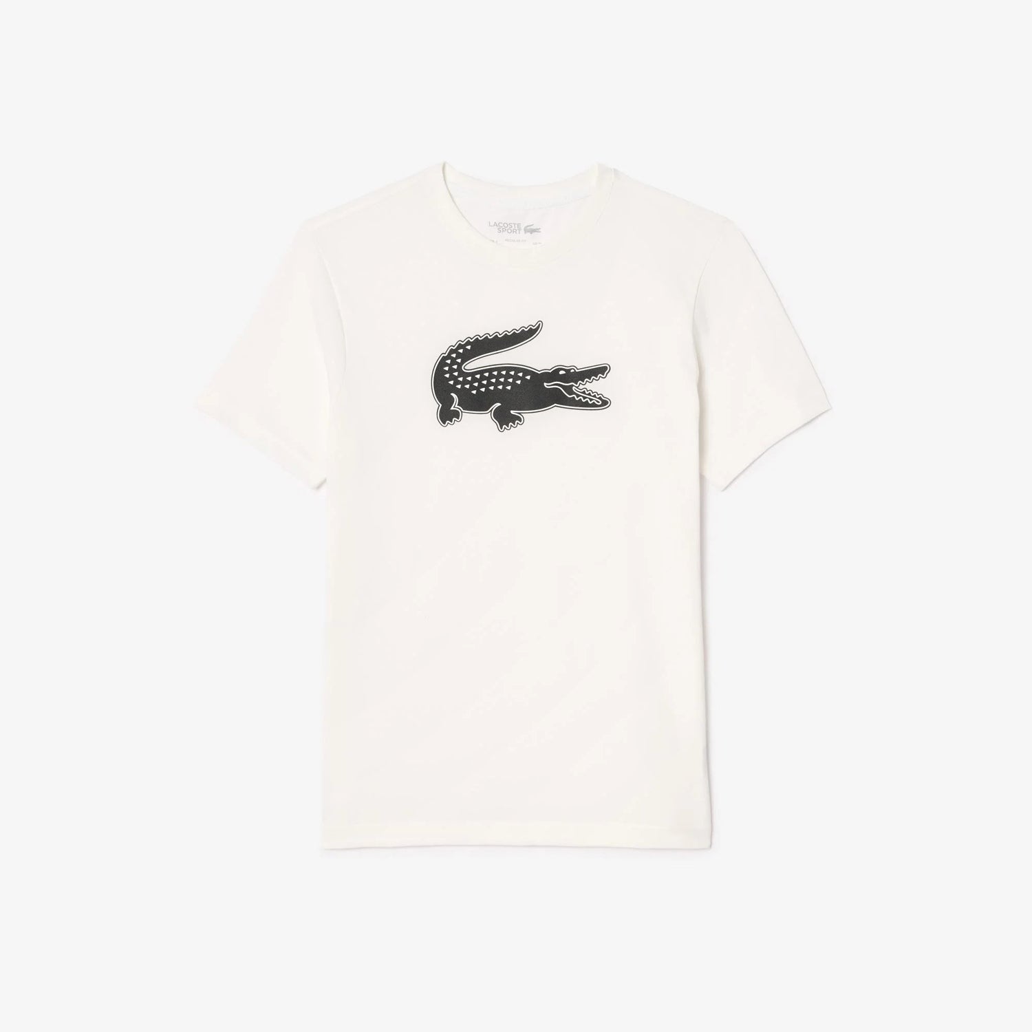 Lacoste T Shirt Th2042 Whi Black Branco Preto_shot3