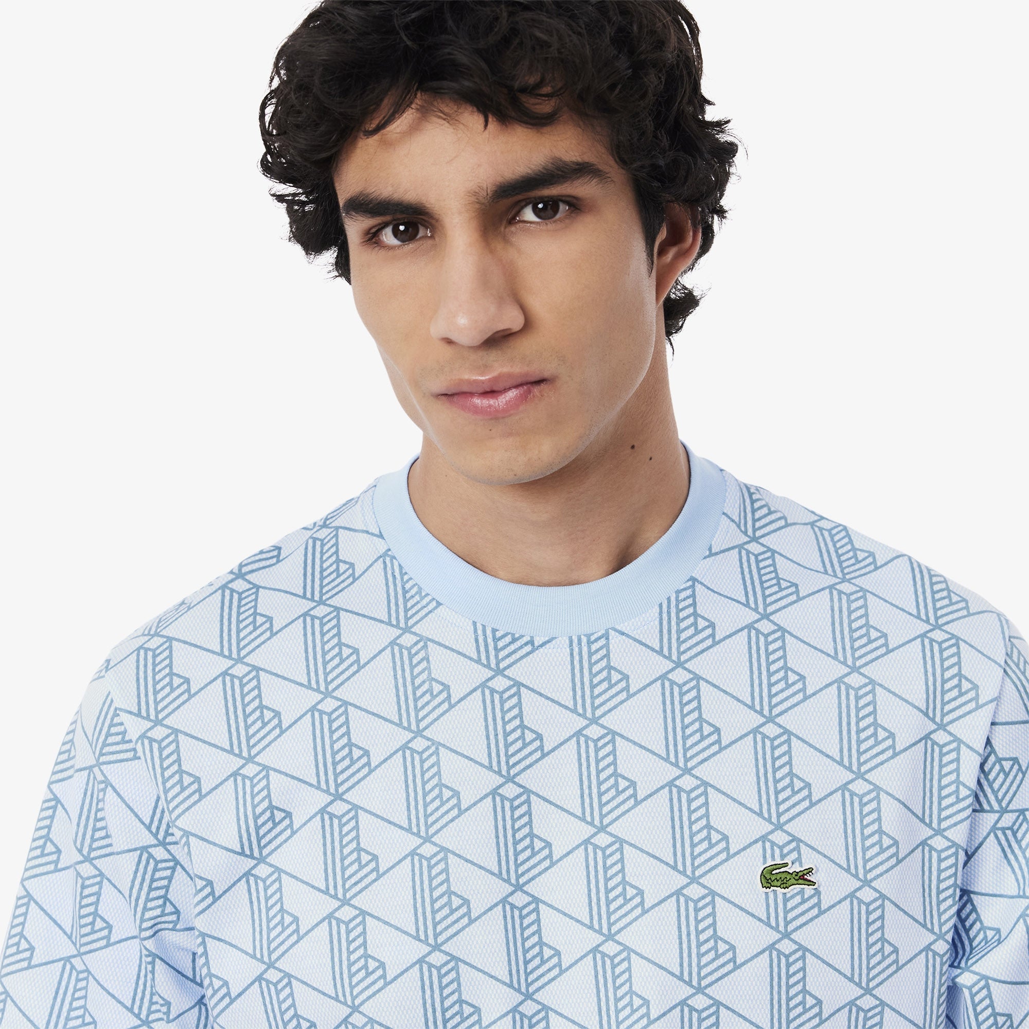 Lacoste T Shirt Th2831 Sky Azul_shot2