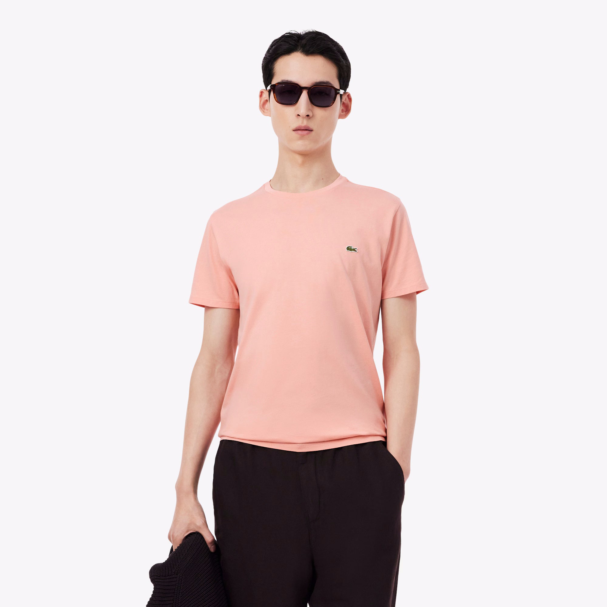 Lacoste T Shirt Th7318 Rose Rosa_shot1