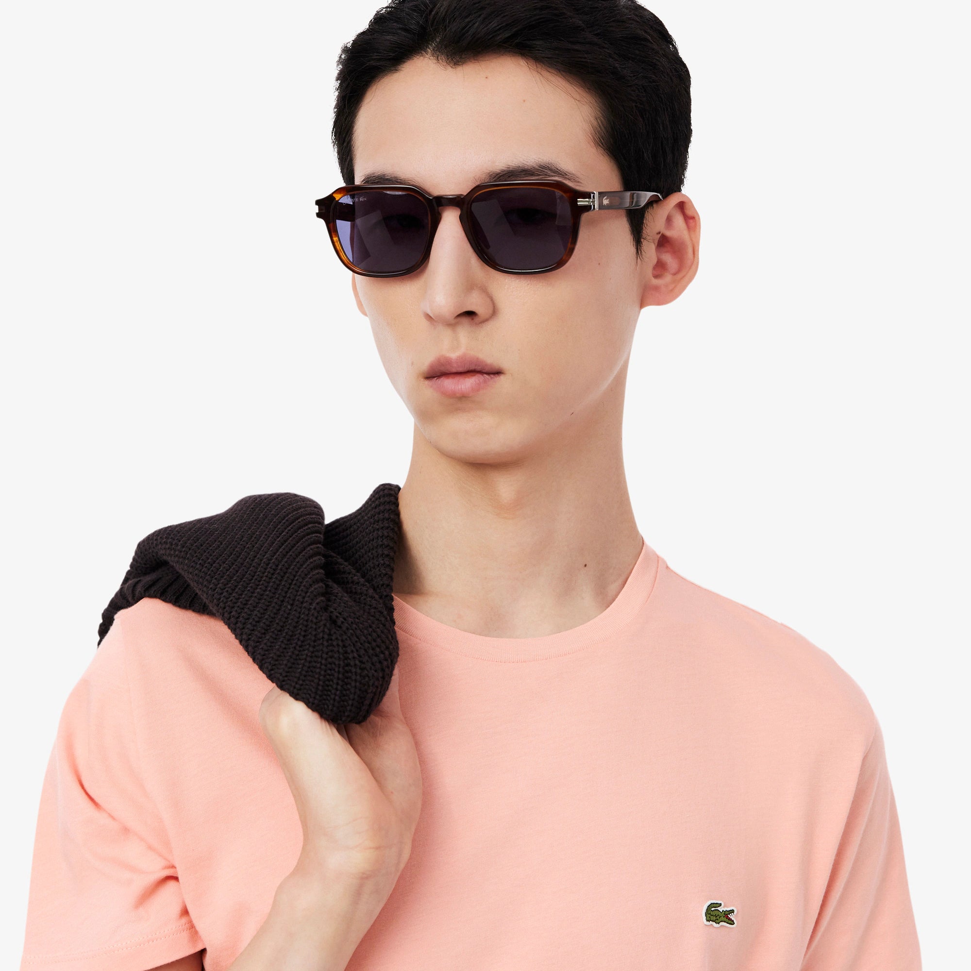 Lacoste T Shirt Th7318 Rose Rosa_shot2