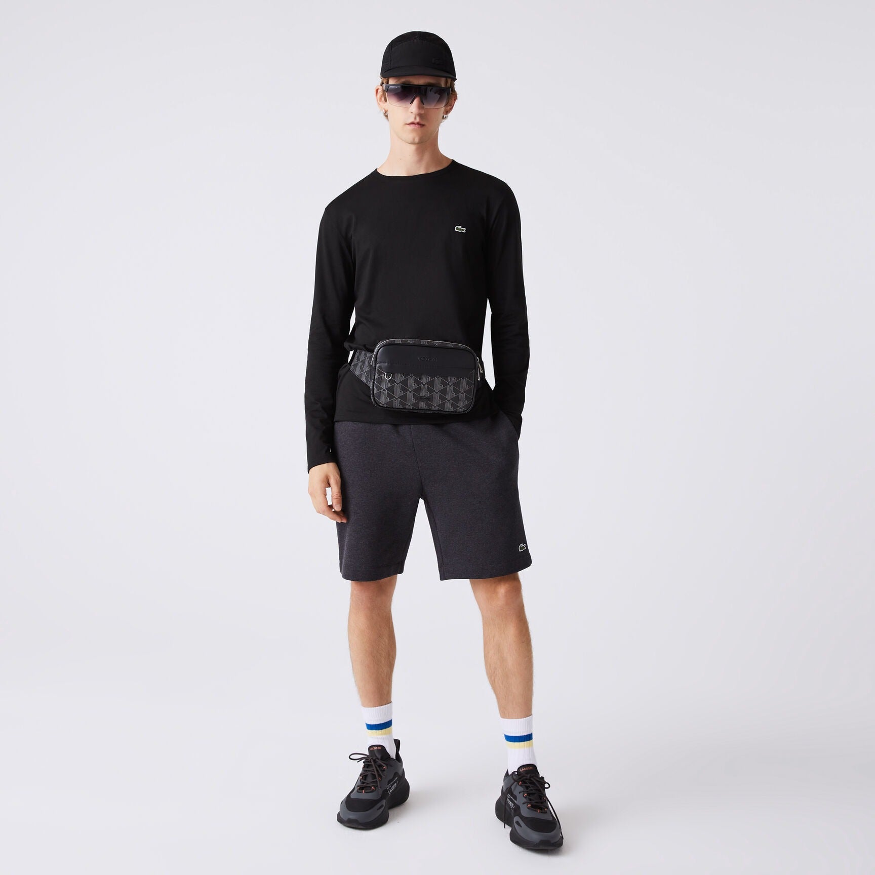 Lacoste Waistbag Nh4004lx Black.logo Preto_shot5