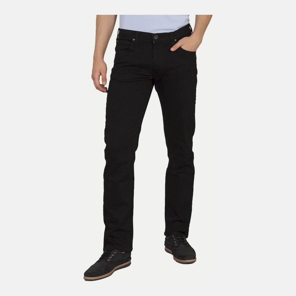 Lee Calças Trousers El707pc47 All Black Preto Preto Shot16