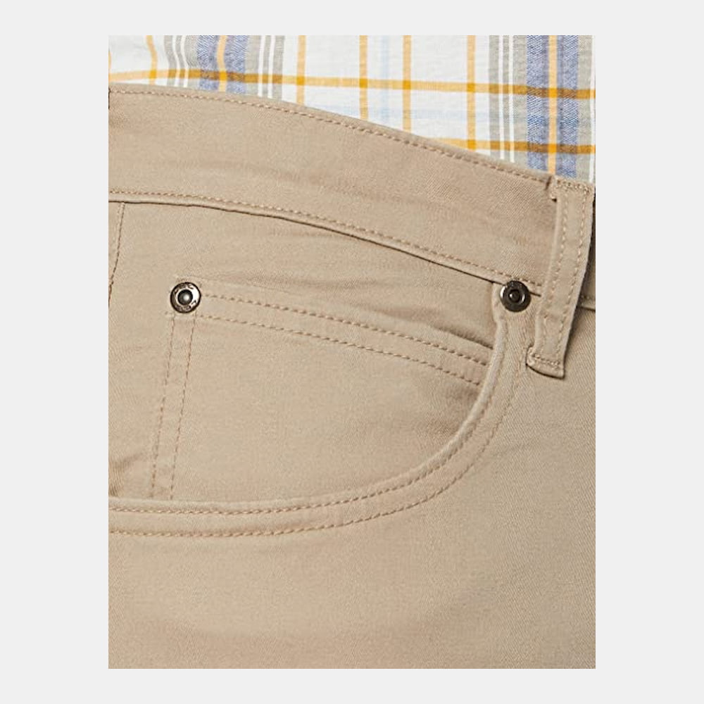 Lee Calças Trousers El707pp Beige Beige Shot6