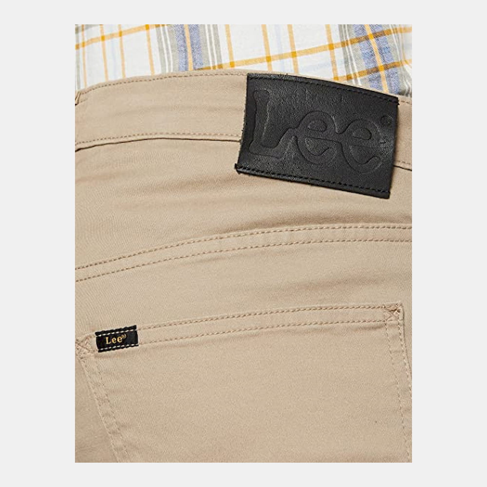 Lee Calças Trousers El707pp Beige Beige Shot8
