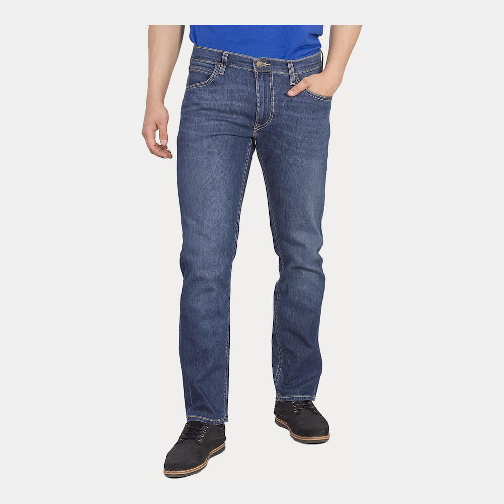 Lee Calças Trousers El707zluy Med.blue Azul Shot12