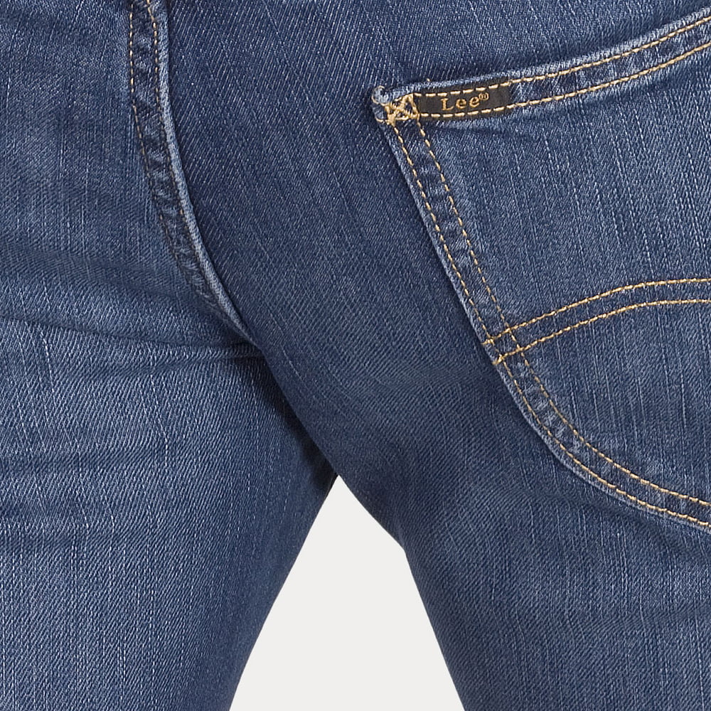 Lee Calças Trousers El707zluy Med.blue Azul Shot9