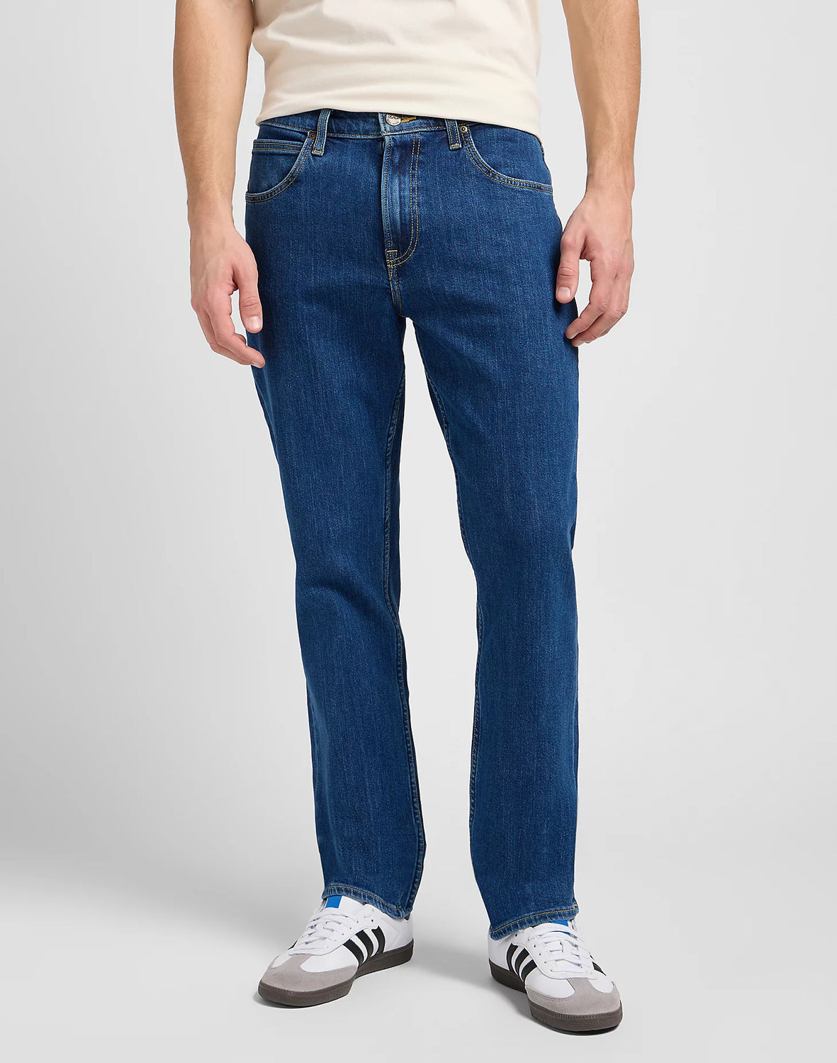 Lee Calcas Trousers El452pxkx Med.wash Medium Wash_shot1