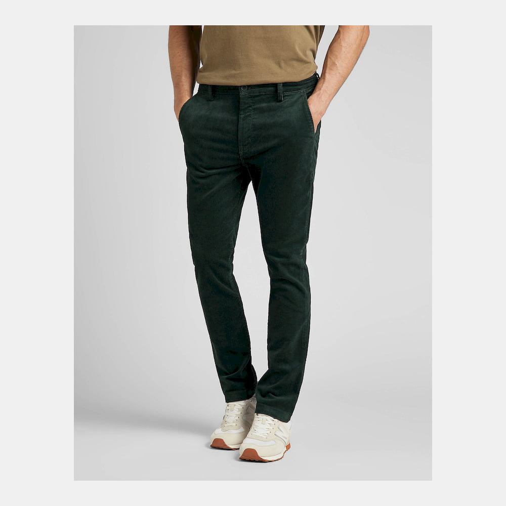 Lee Calcas Trousers El71lax Green Moss Verde Moss Shot1
