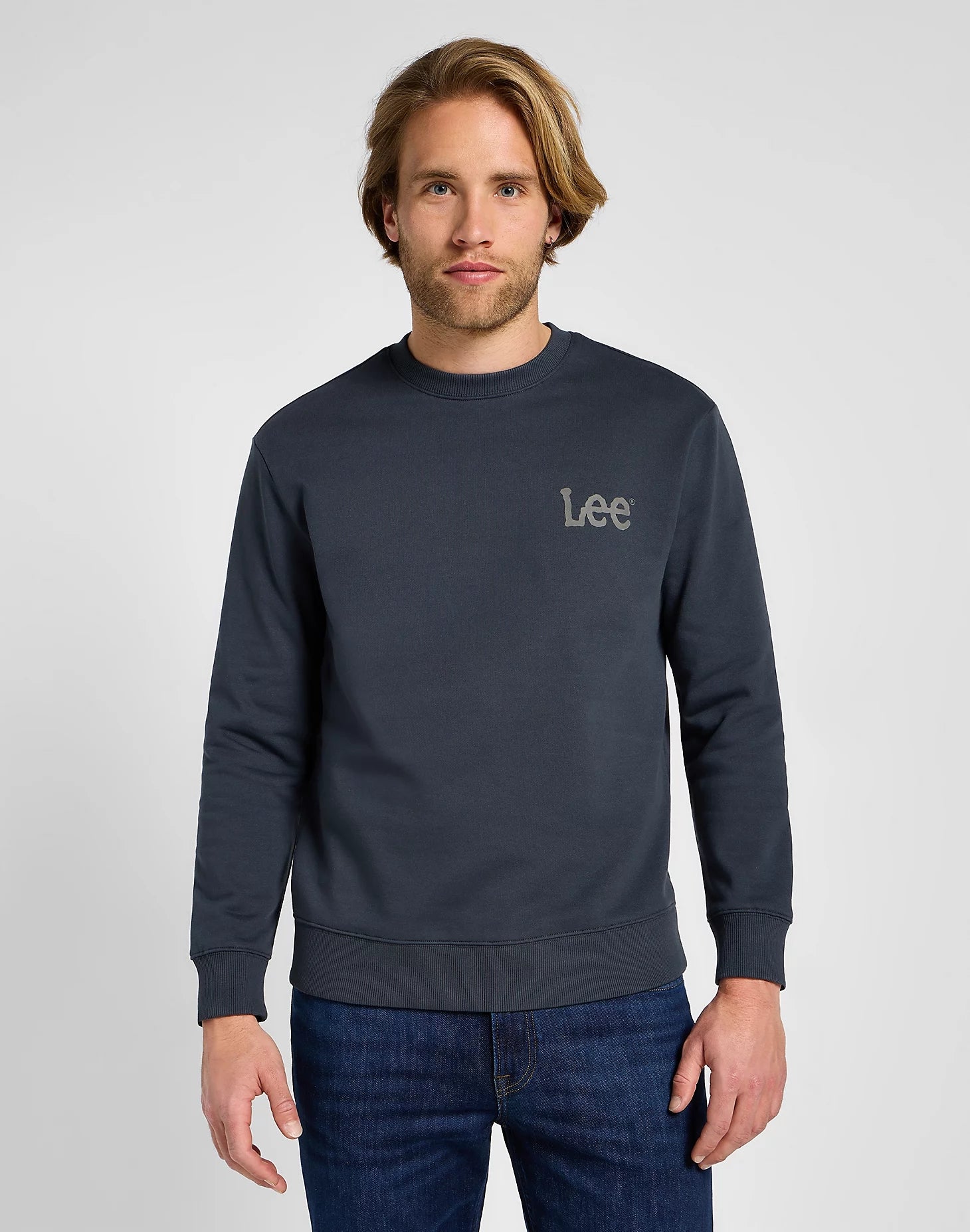 Lee Camisola Sweat E Wobbly Dk.grey Cinza Escuro_shot1
